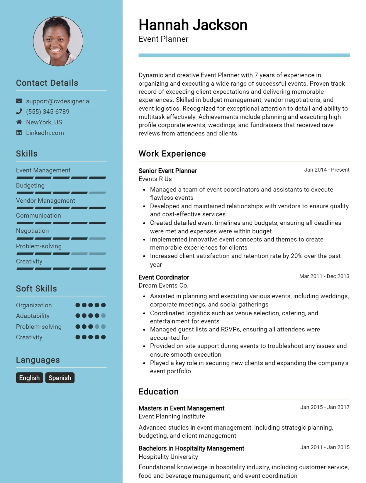 Event Planner CV Example For 2026: Tips to Stand Out Preview