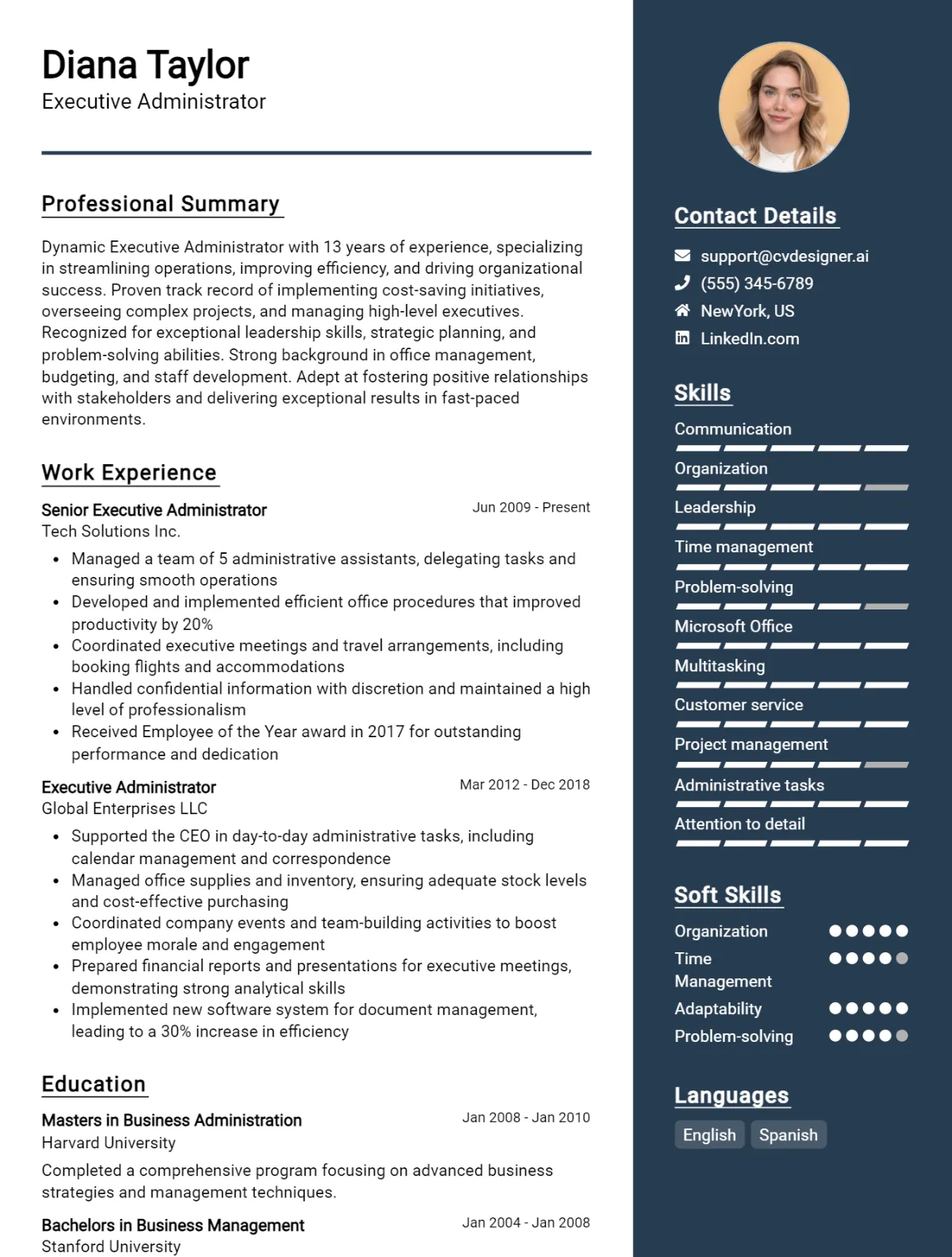 18 Executive CV Examples And Free Templates For 2026 Preview