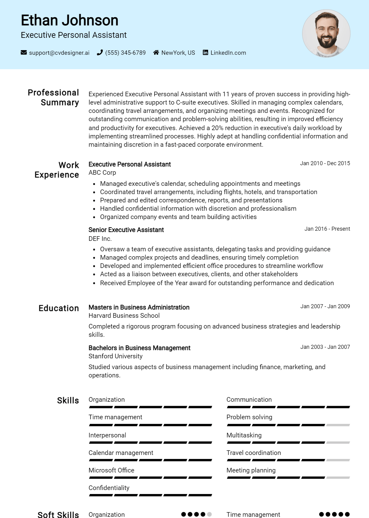 Executive Personal Assistant Resume Example for 2026: Expert Tips & Templates Preview