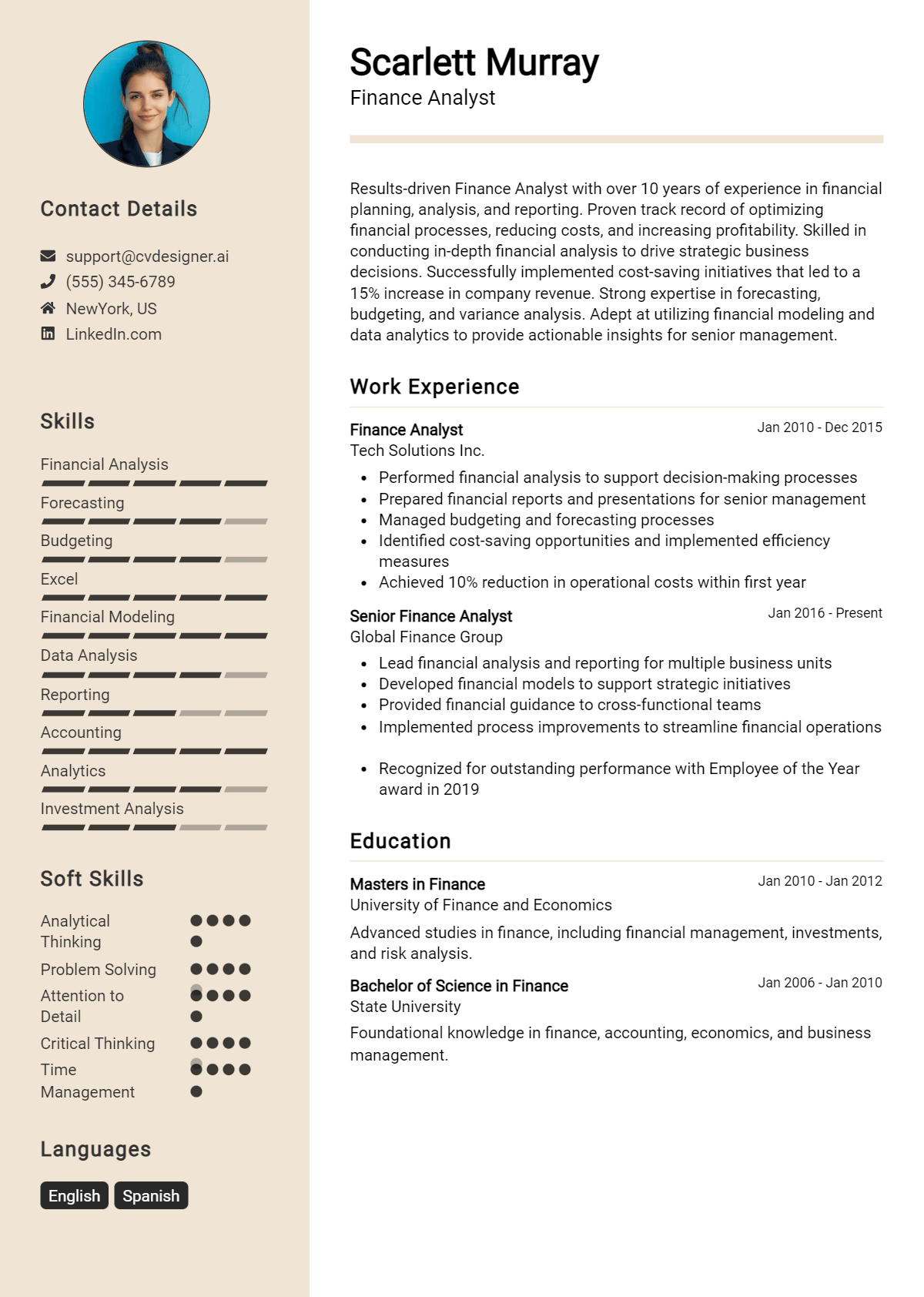 24 Finance Analyst Resume Examples for 2026: Proven Tips & Templates Preview