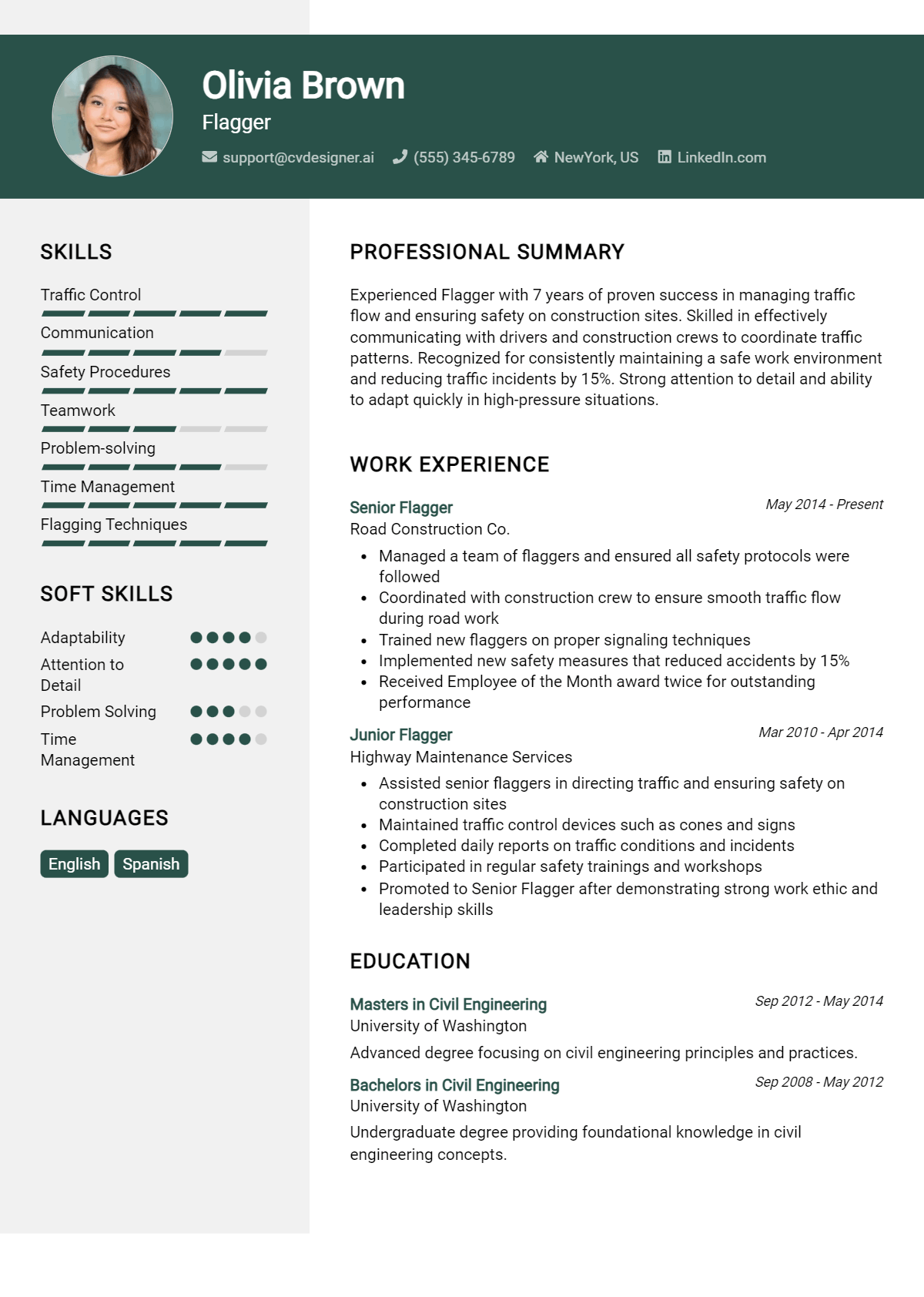 Flagger Resume Example for 2026: Expert Tips & Templates Preview
