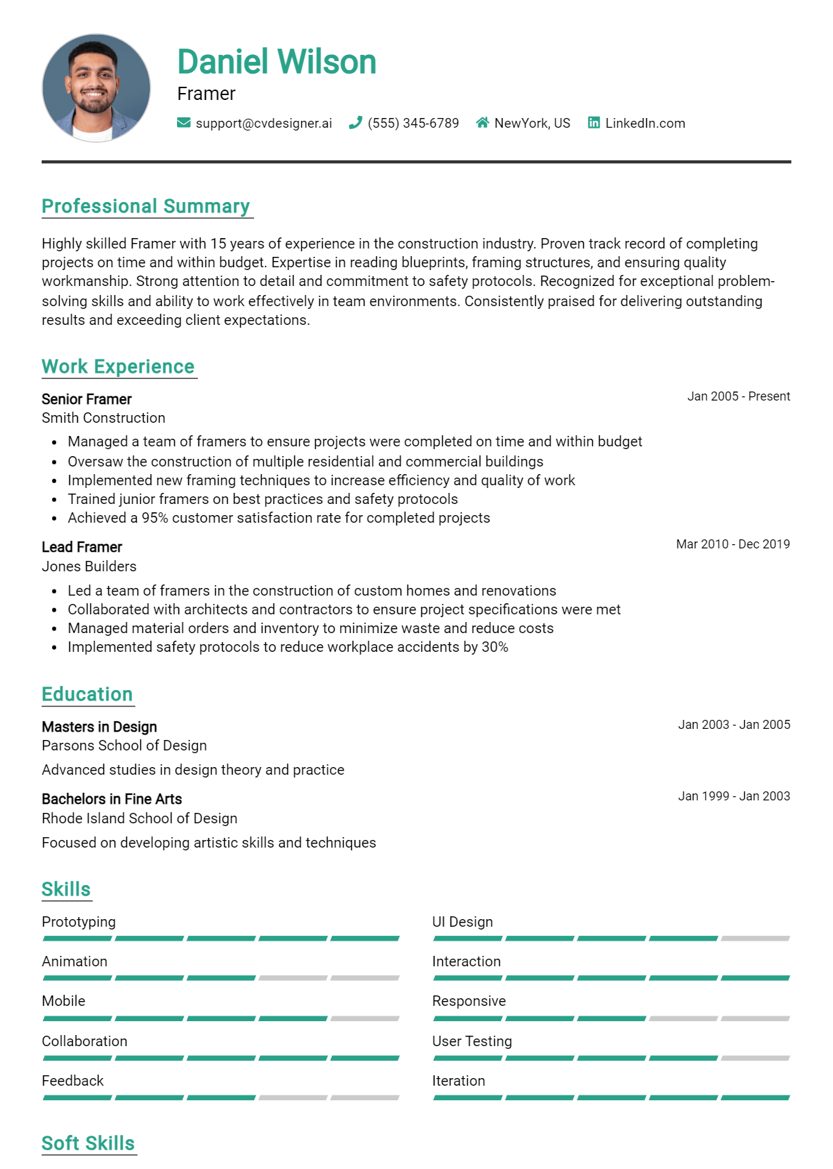Framer Resume Example for 2026: How to Craft a Winning CV Preview