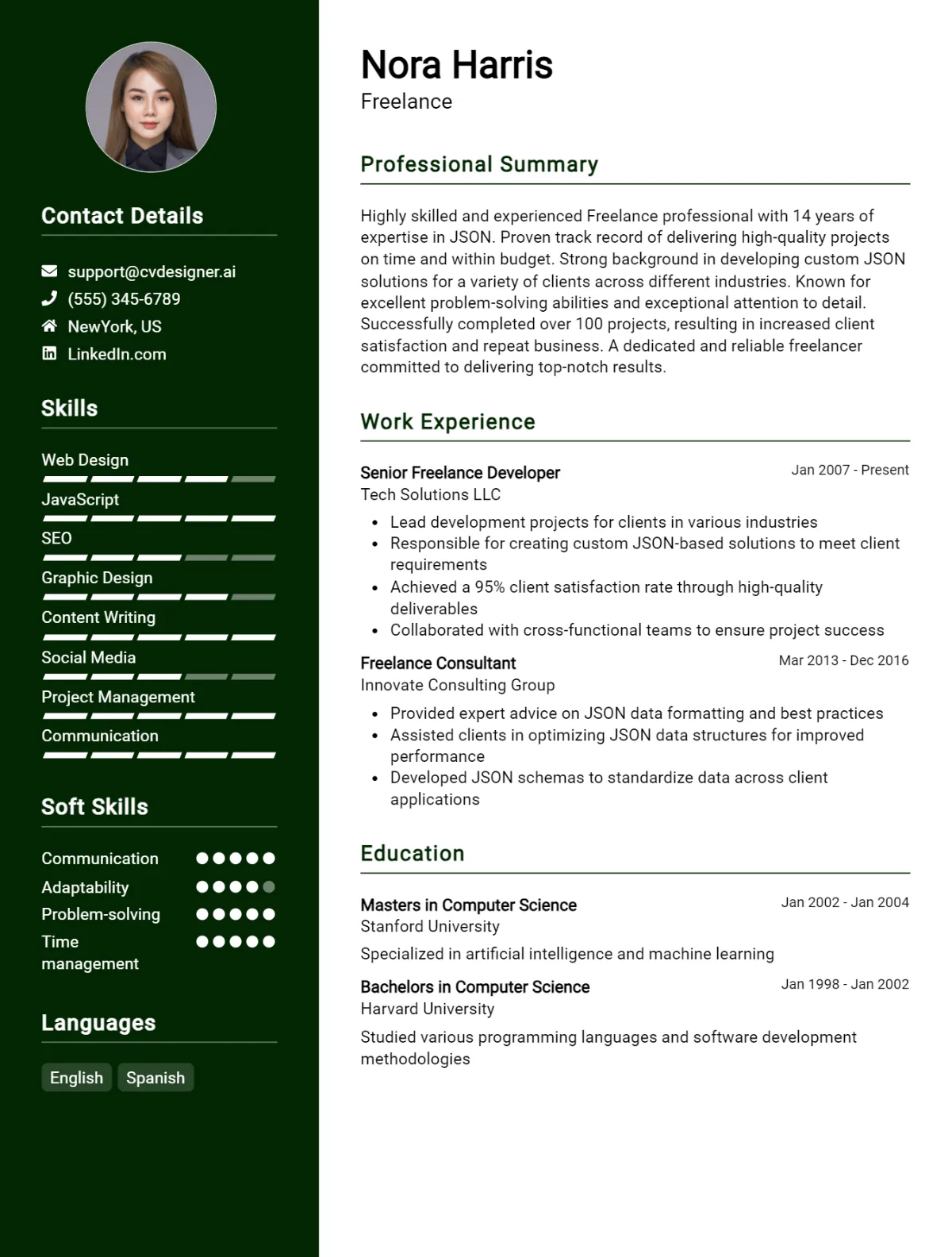 Freelance CV Example For 2026: Best Writing Guide Preview