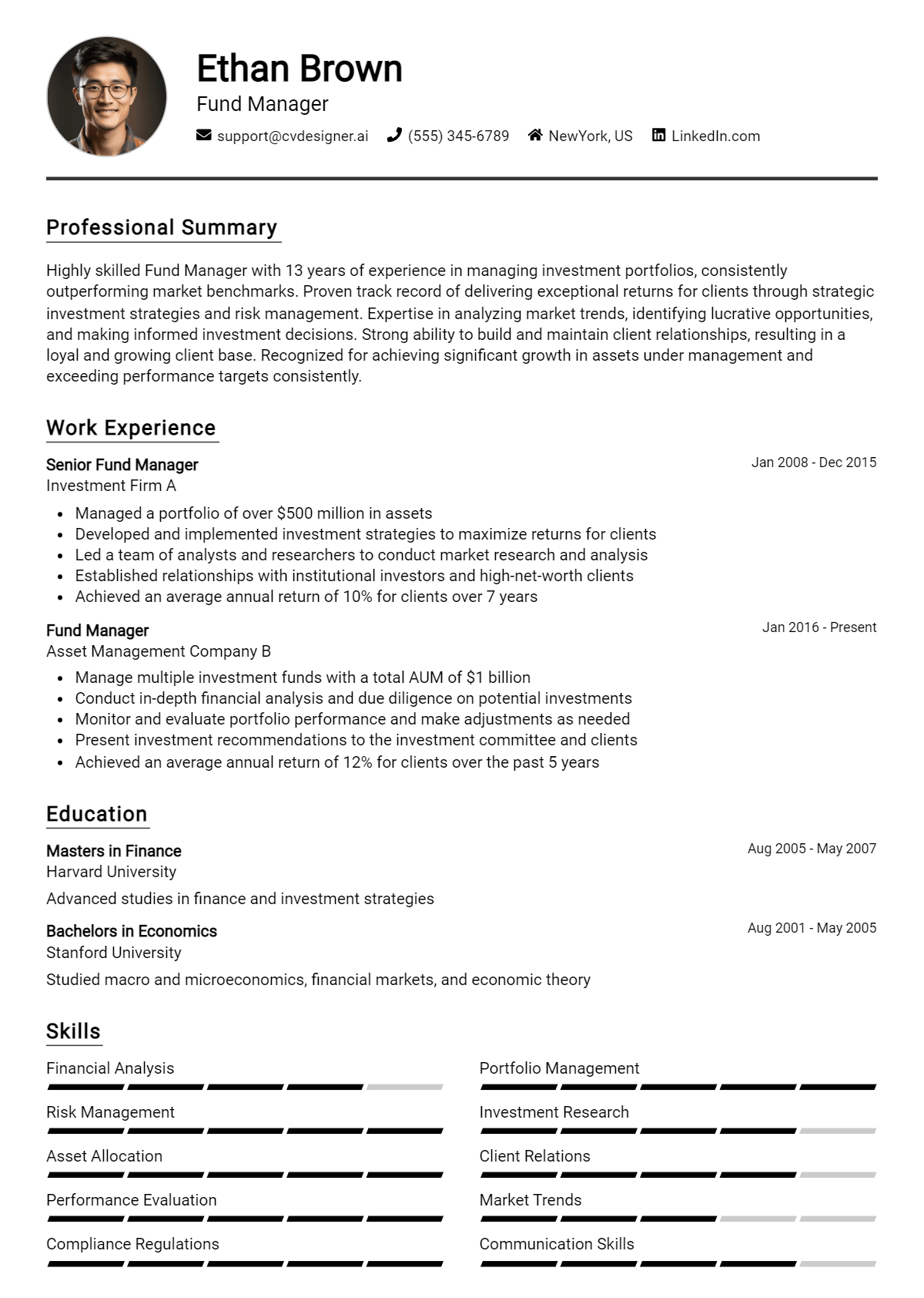 Fund Manager Resume Example for 2026: Proven Tips & Templates Preview