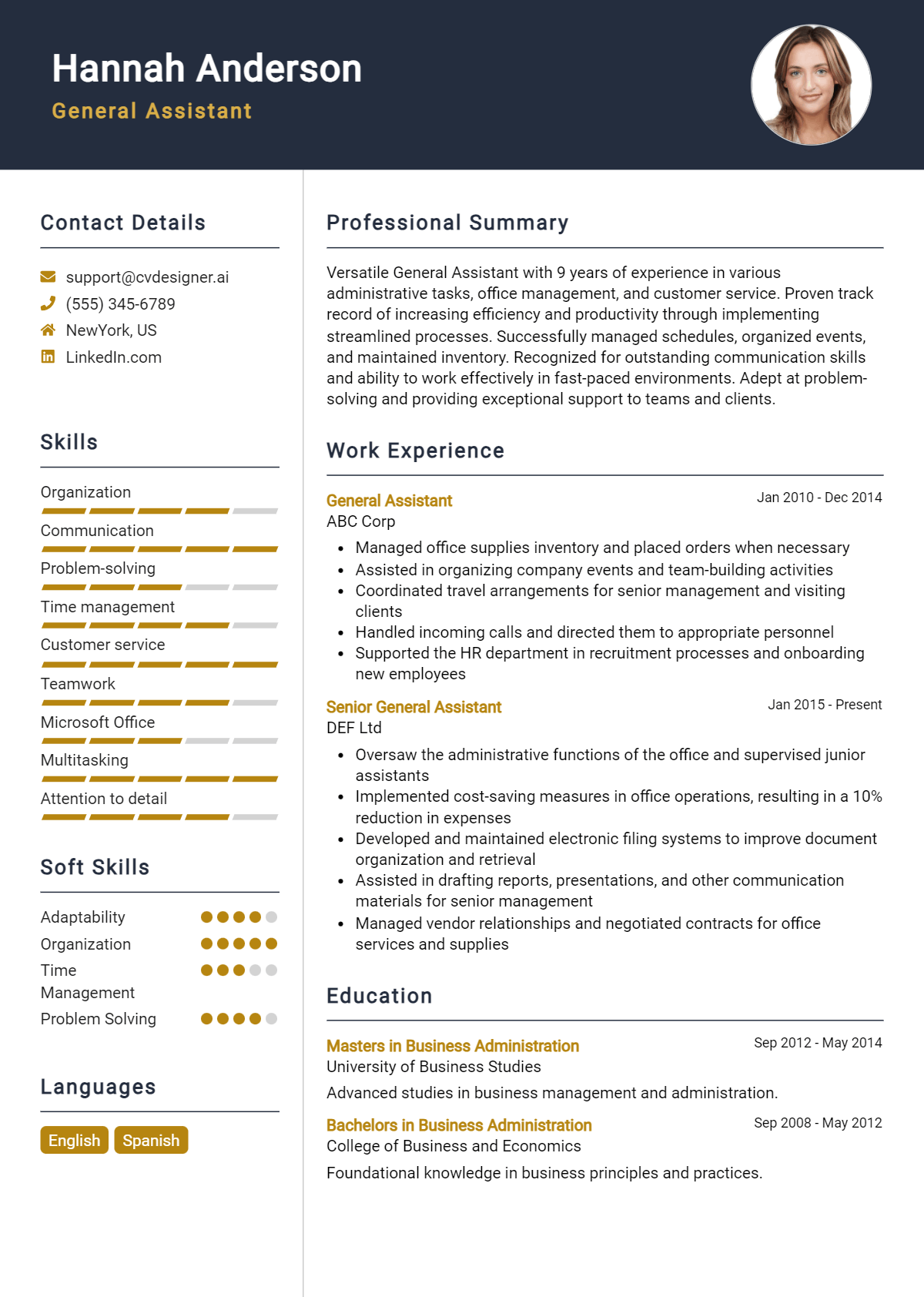 General Assistant Resume Example for 2026: Expert Tips & Templates Preview