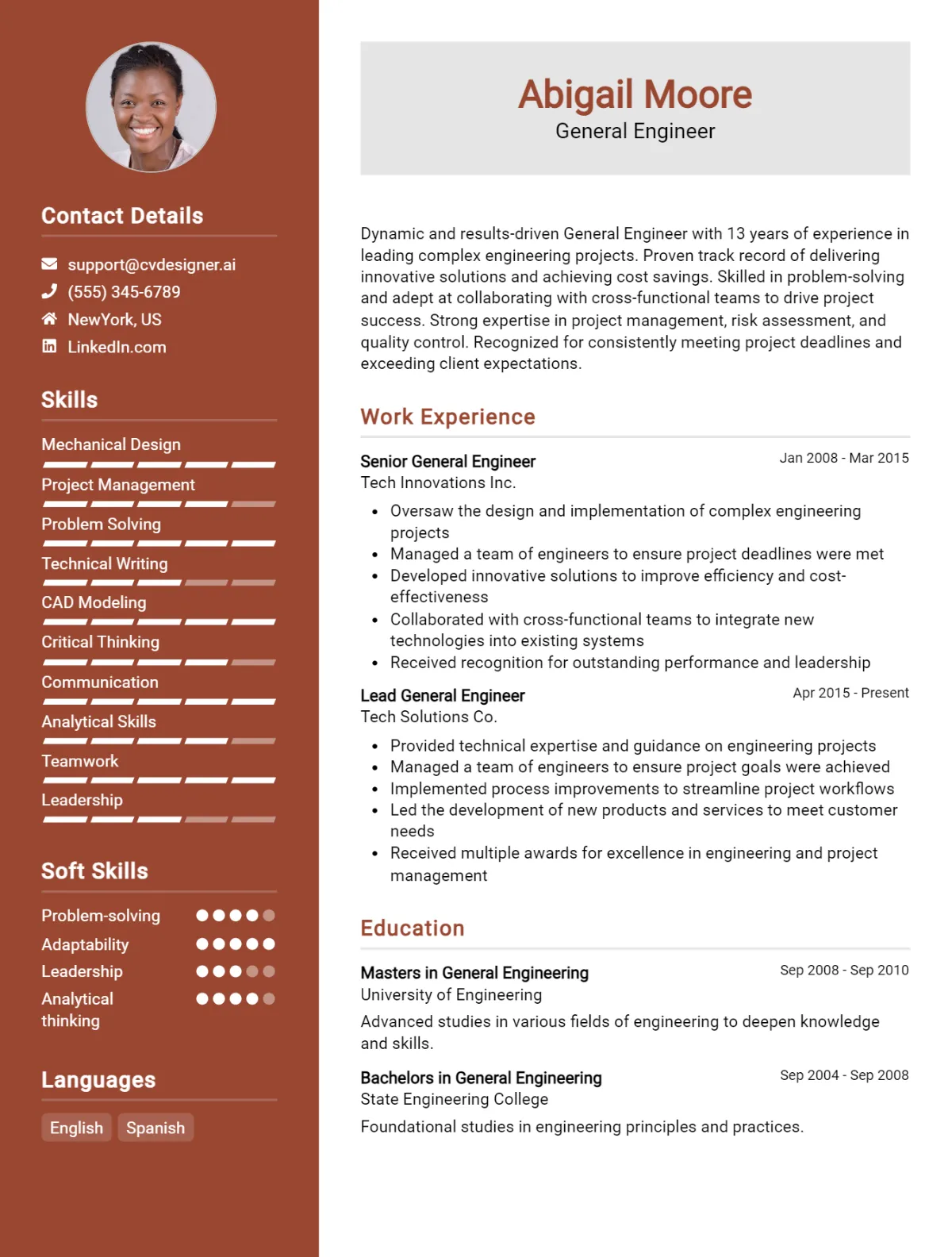 General Engineer CV Example For 2026: Top Tips & Samples Preview