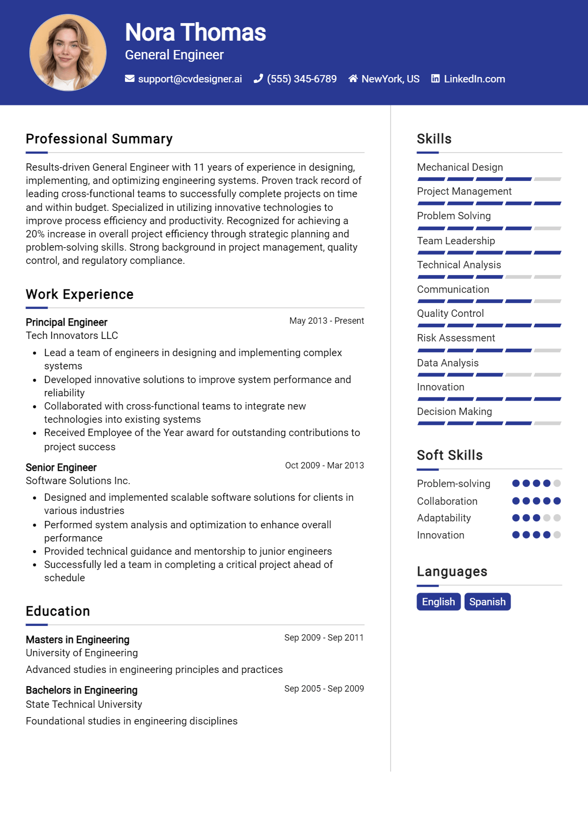 General Engineer Resume Example for 2026: Proven Tips & Templates Preview