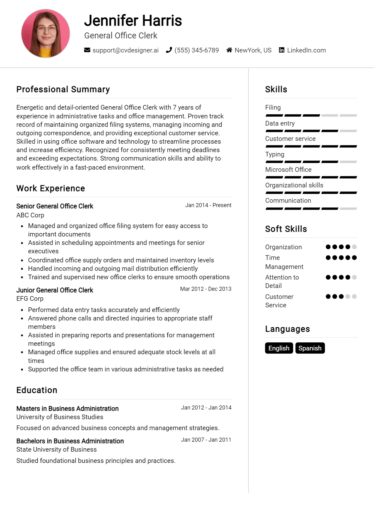 14 General Office Clerk Resume Examples for 2026: Ultimate Guide Preview
