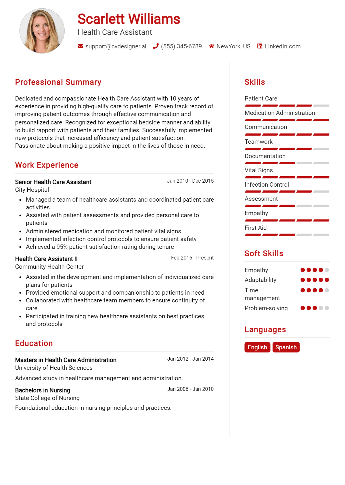 16 Health Care Assistant Resume Examples for 2026: Tips to Stand Out Preview