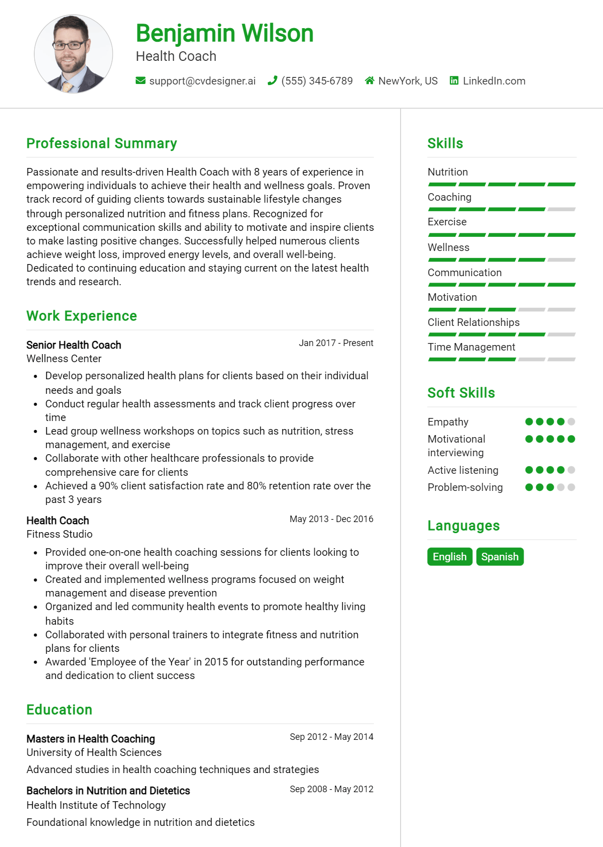 16 Health Coach Resume Examples for 2026: Best Formatting Tips Preview