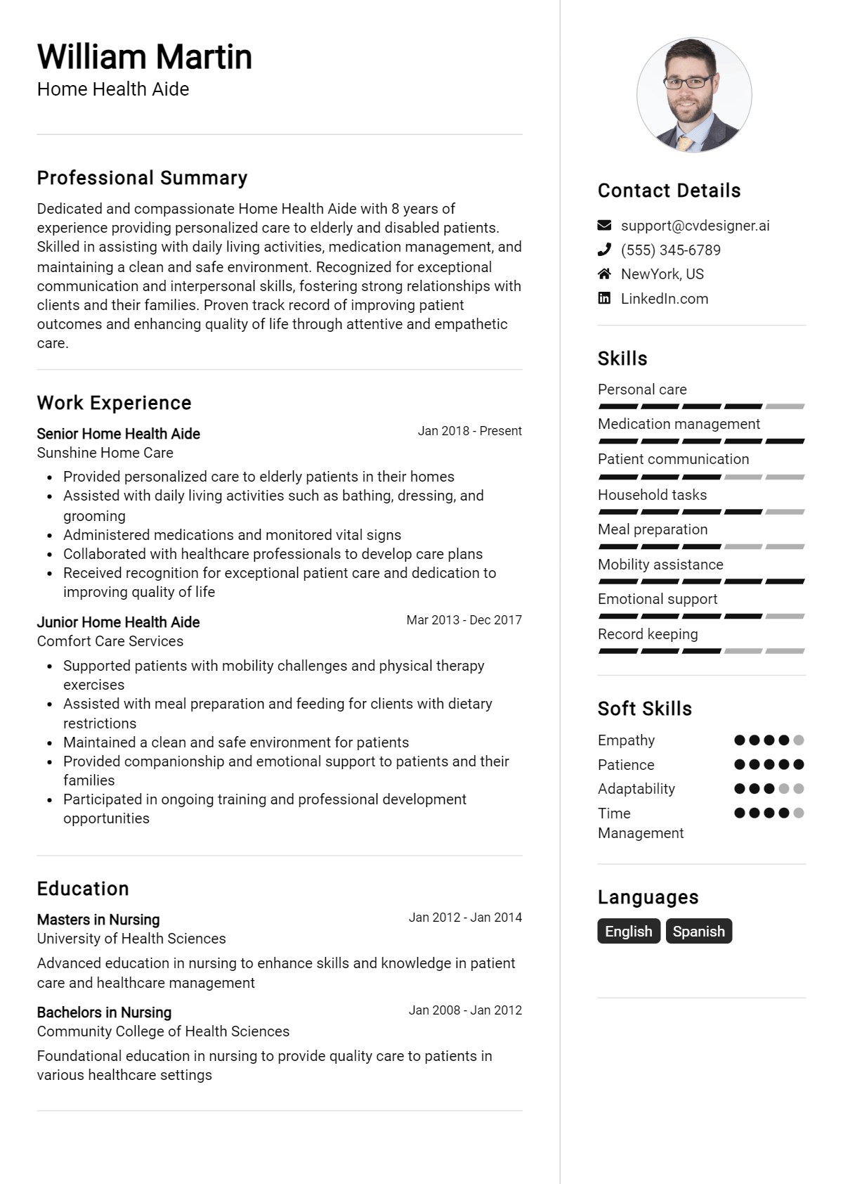 Home Health Aide Resume Example for 2026: Ultimate Guide Preview