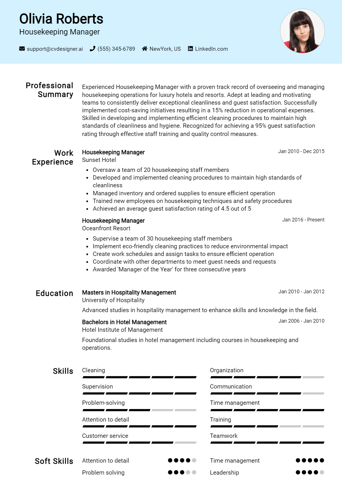 7 Housekeeping Manager Resumes Example for 2026: Expert Tips Preview
