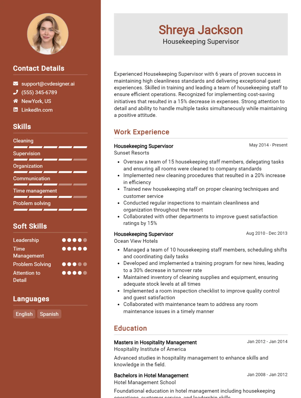 13 Housekeeping Supervisor CV Examples For 2026: Top Tips & Samples Preview