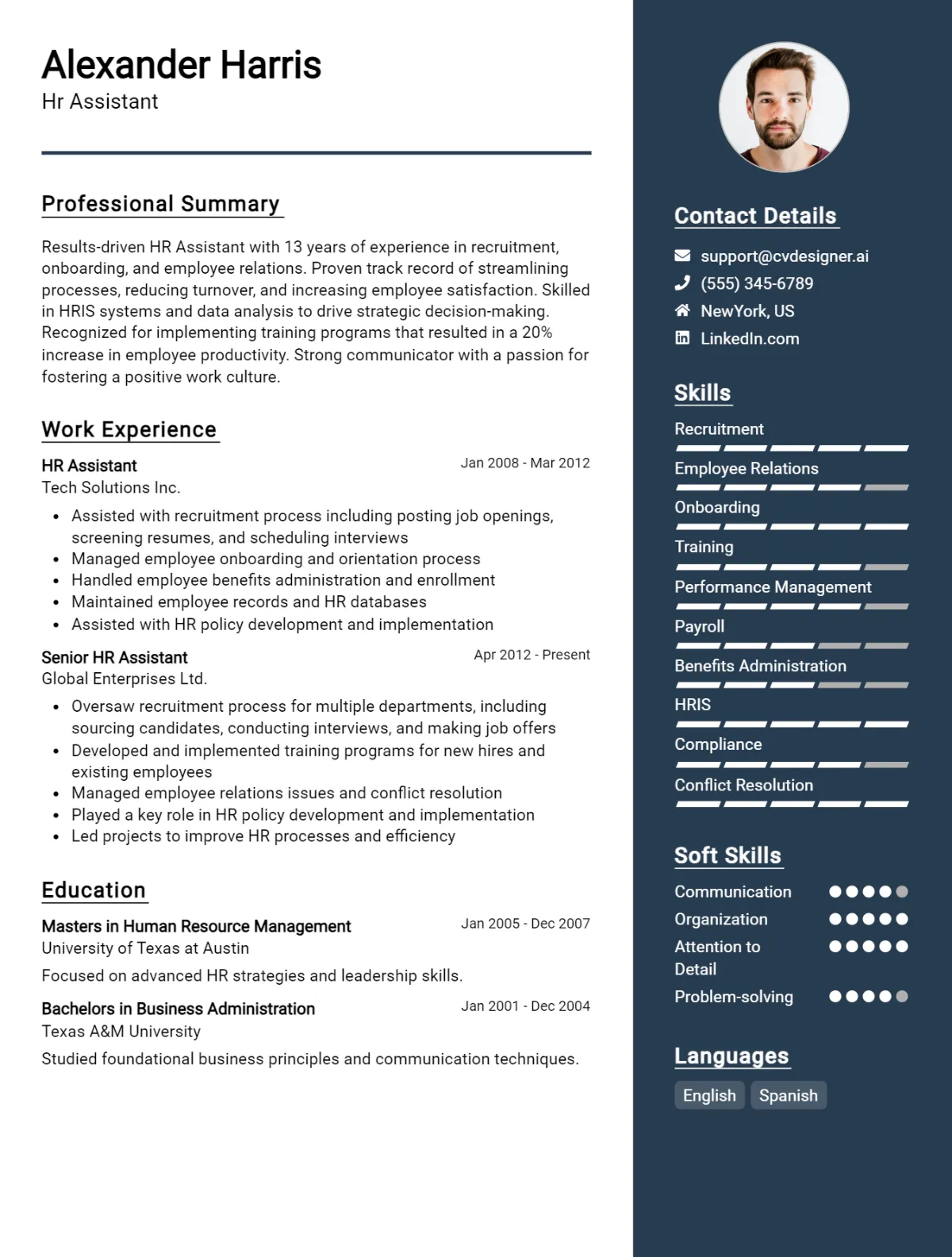 11 HR Assistant CV Examples And Templates For 2026 Preview