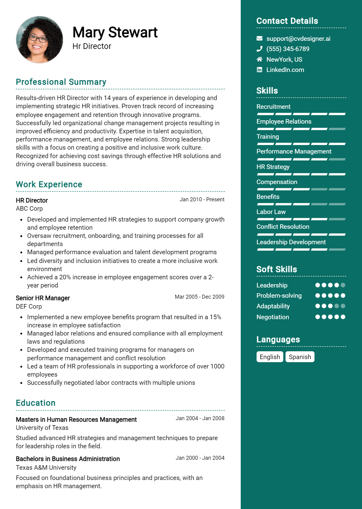 9 HR Director Resume Examples for 2026: Effective Tips Preview