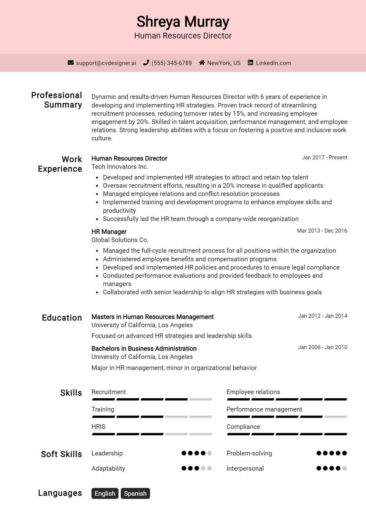 10 Human Resources Director Resume Examples for 2026: Free Downloadable Templates Preview