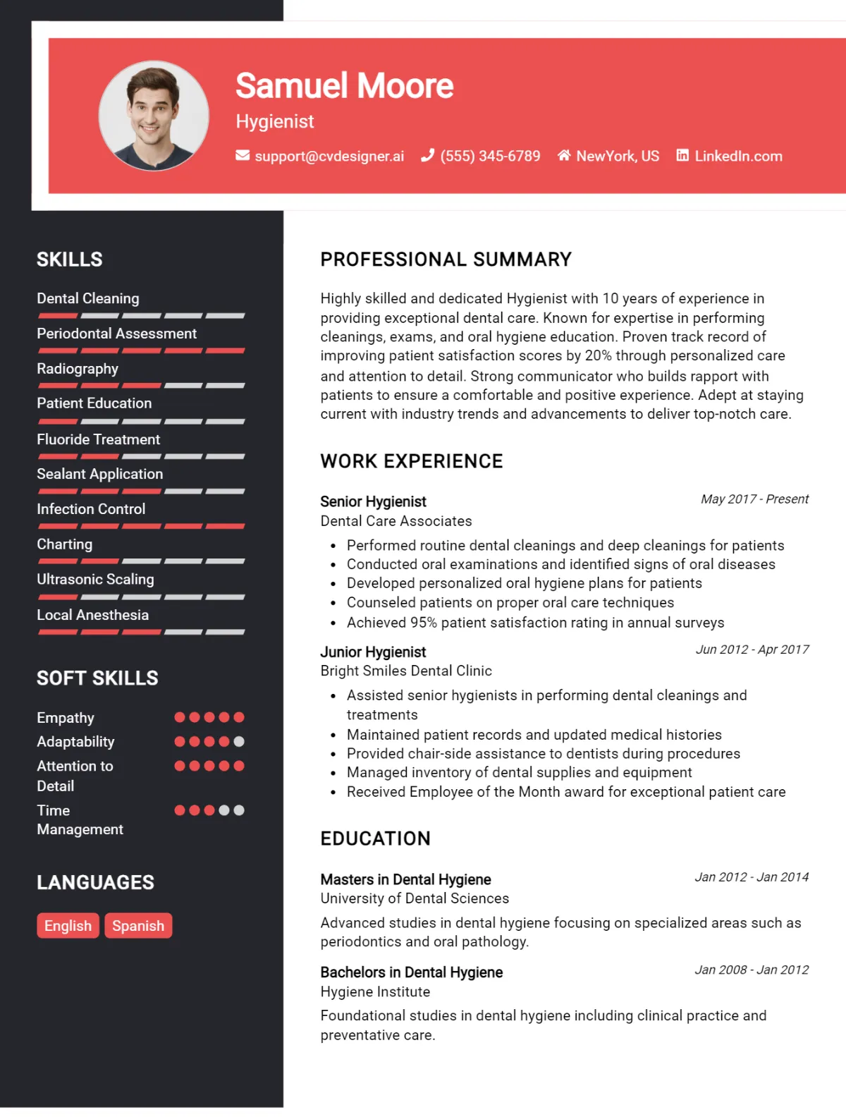 Hygienist CV Example For 2026: Strategies & Templates Preview