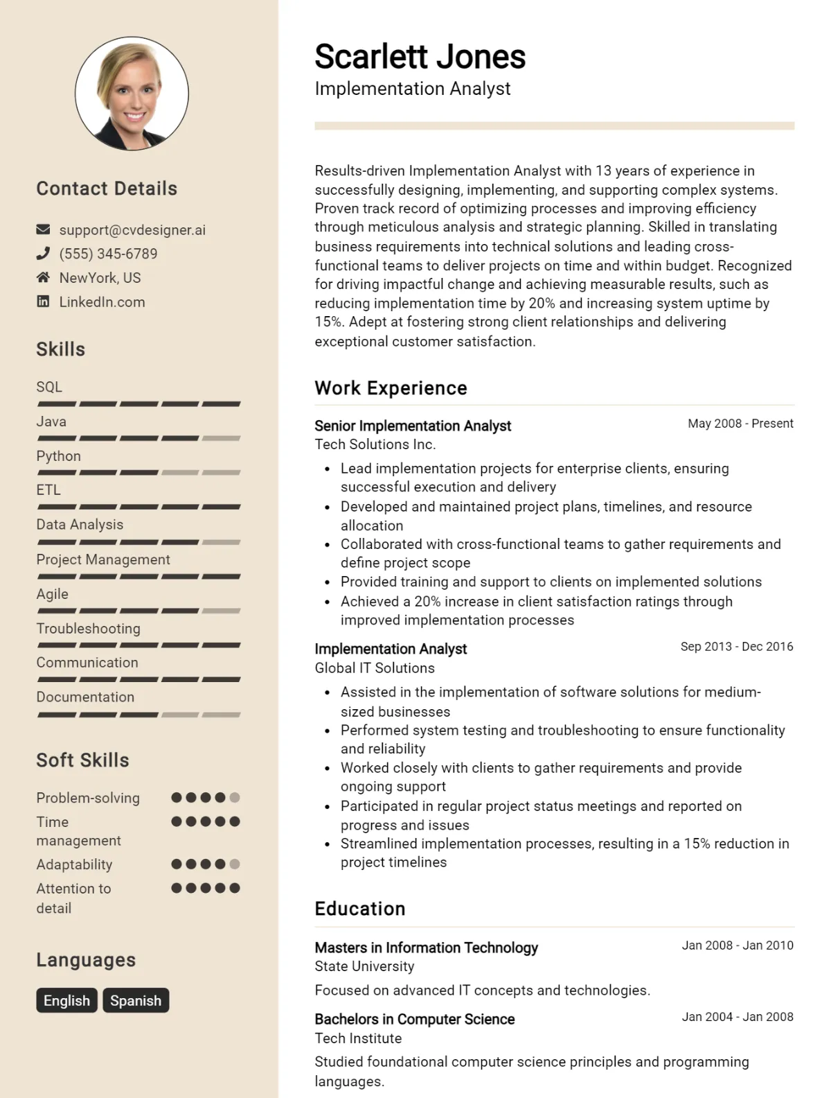 Implementation Analyst CV Example For 2026: How to Craft a Winning CV Preview