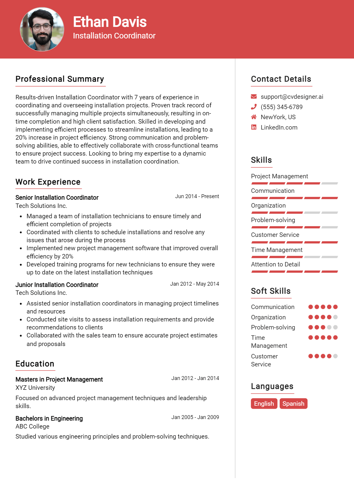 18 Installation Coordinator Resume Examples for 2026: Tips to Stand Out Preview