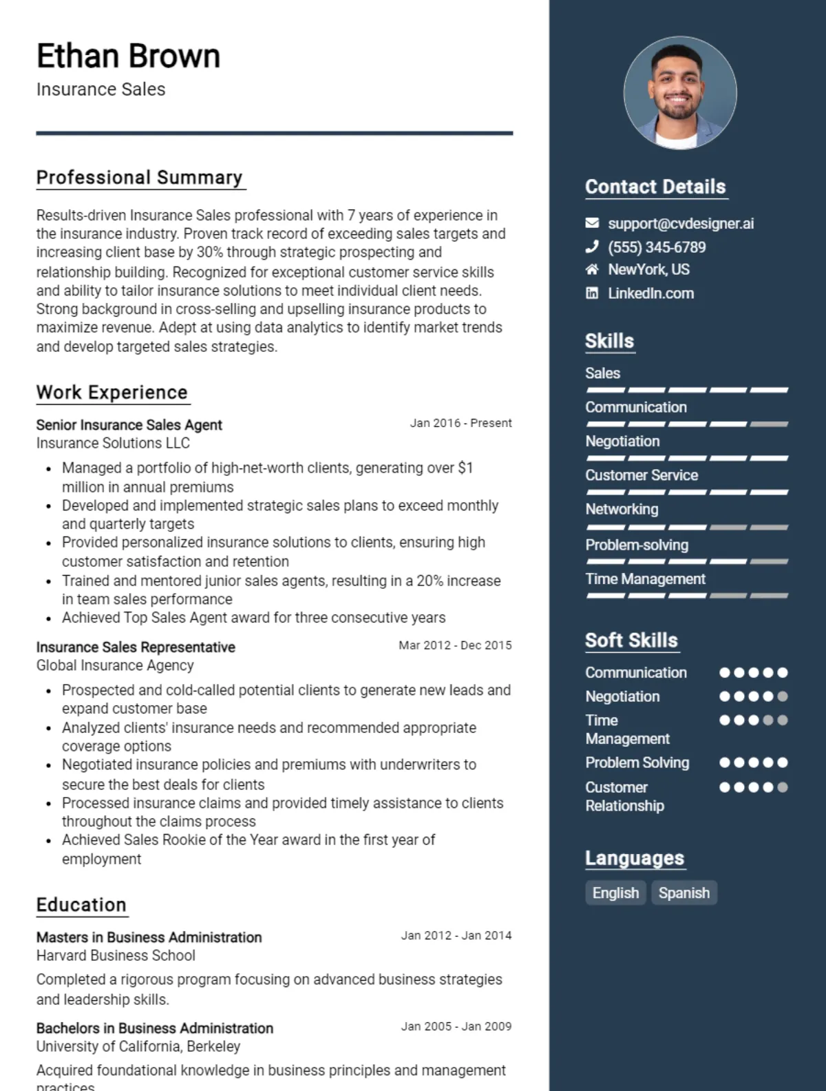 Insurance Sales CV Example For 2026: How to Craft a Winning CV Preview