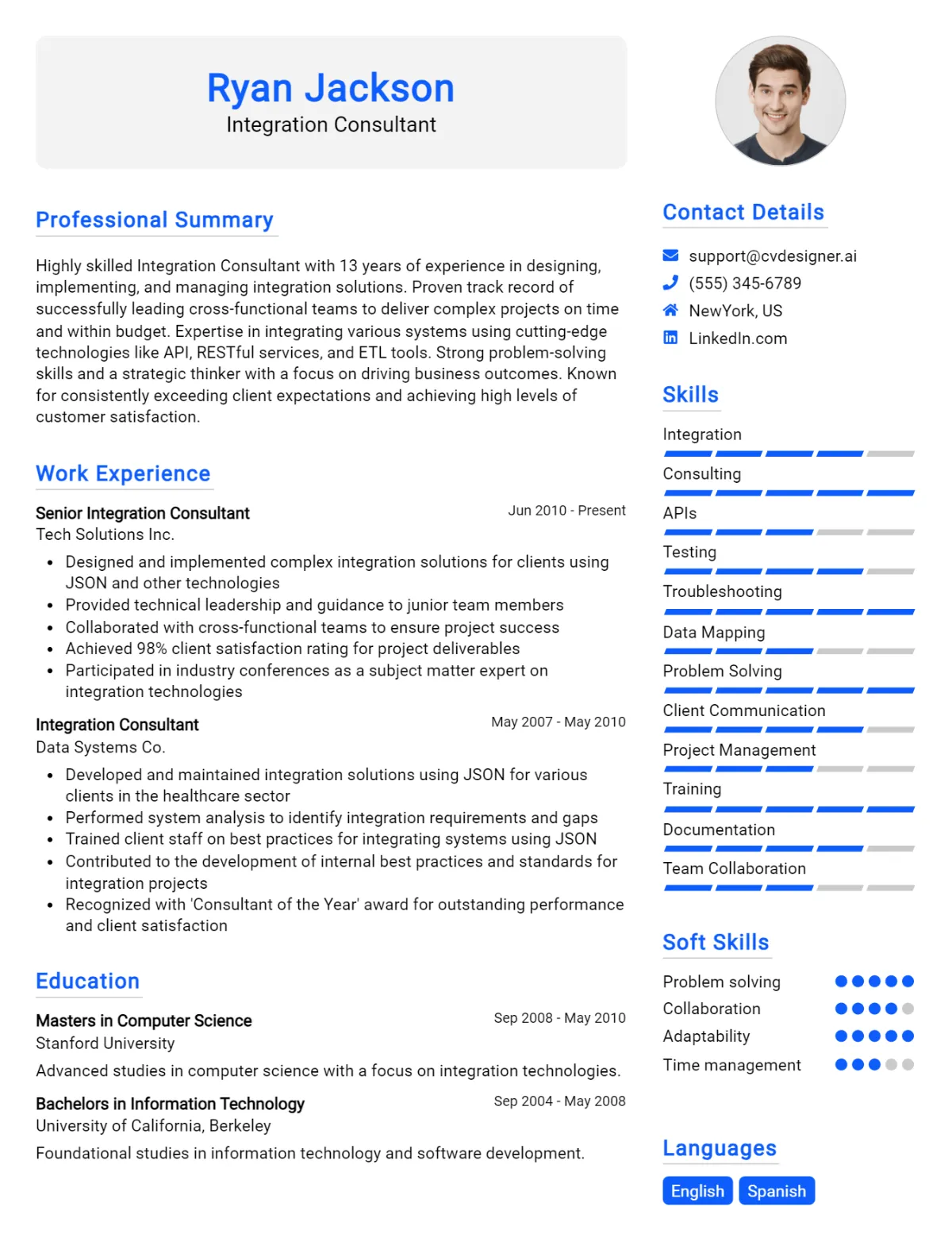 Integration Consultant CV Example For 2026: How to Craft a Winning CV Preview