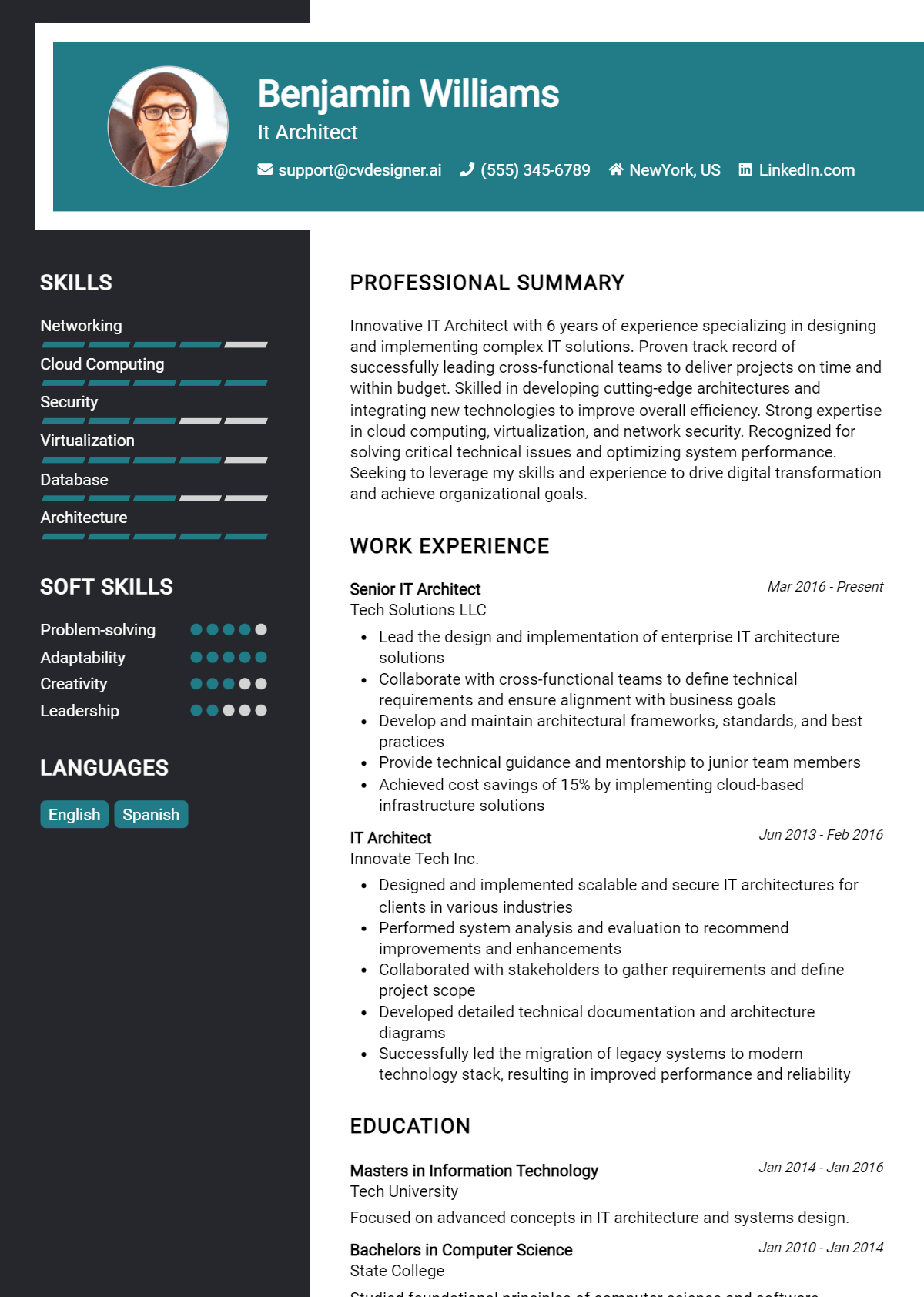 16 IT Architect Resume Examples And Templates for 2026 Preview