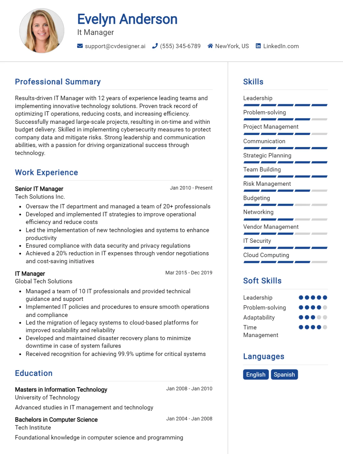 18 IT Manager CV Examples And Templates For 2026 Preview