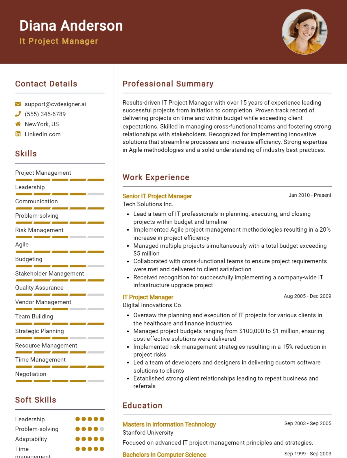 IT Project Manager CV Example For 2026: Best Formatting Tips Preview