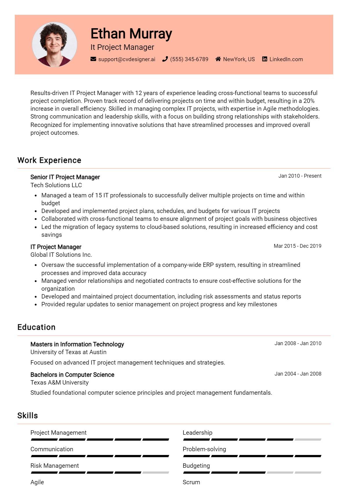 14 IT Project Manager Resume Examples And Templates for 2026 Preview