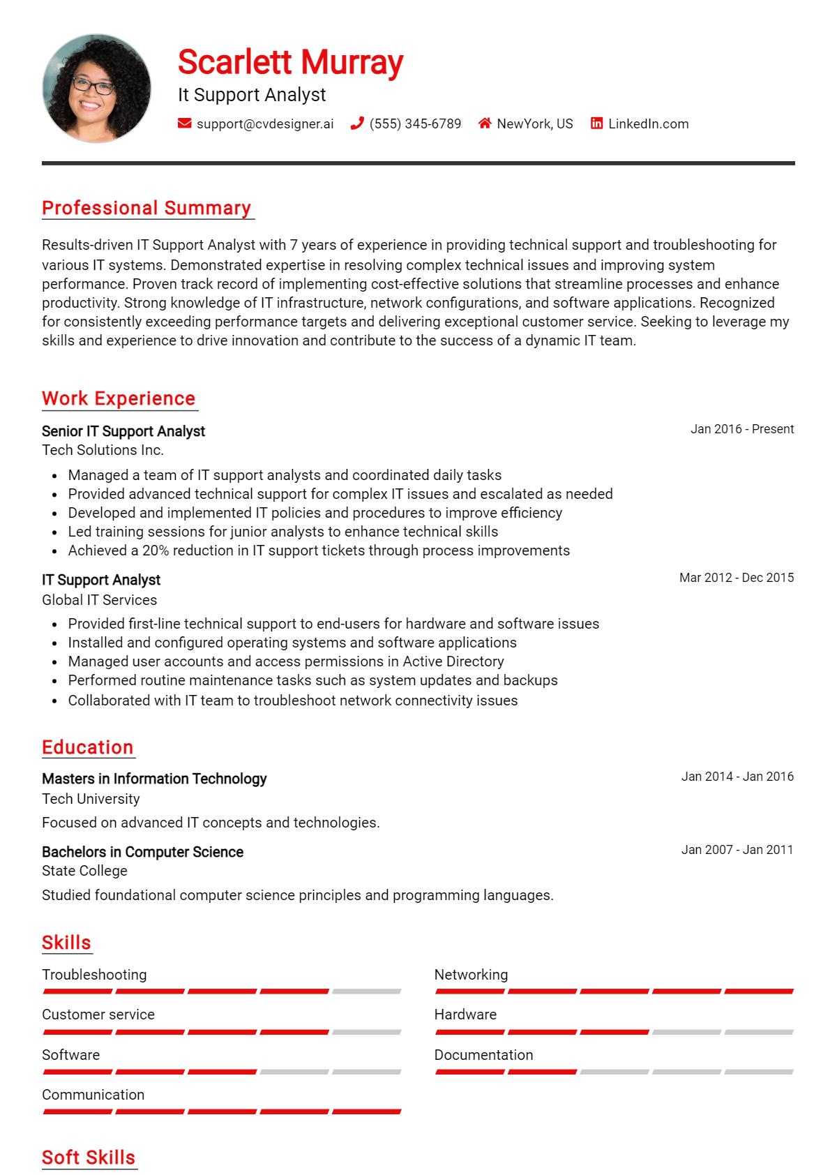 17 IT Support Analyst Resume Examples And Templates for 2026 Preview