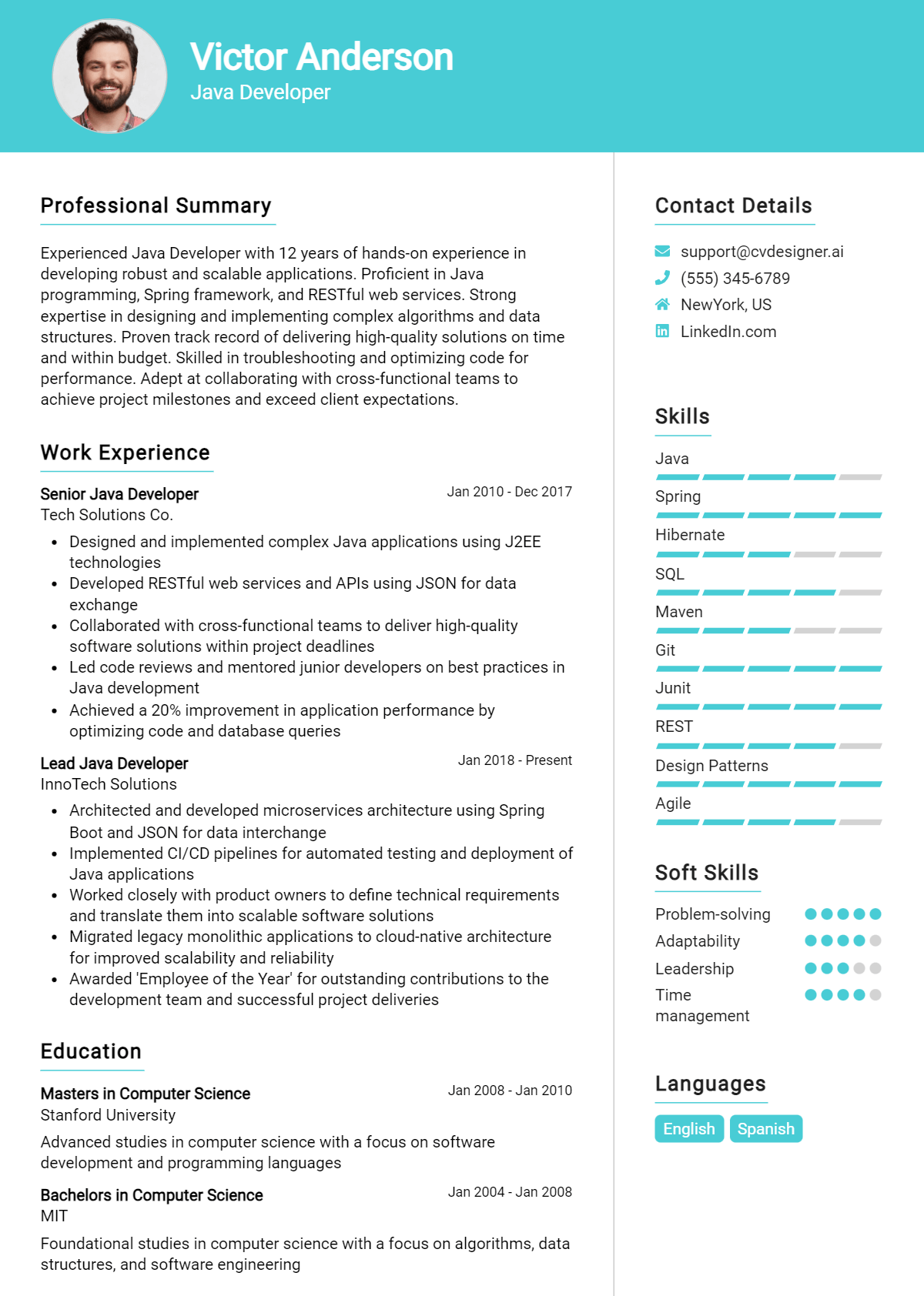 12 Java Developer Resume Examples And Templates for 2026 Preview