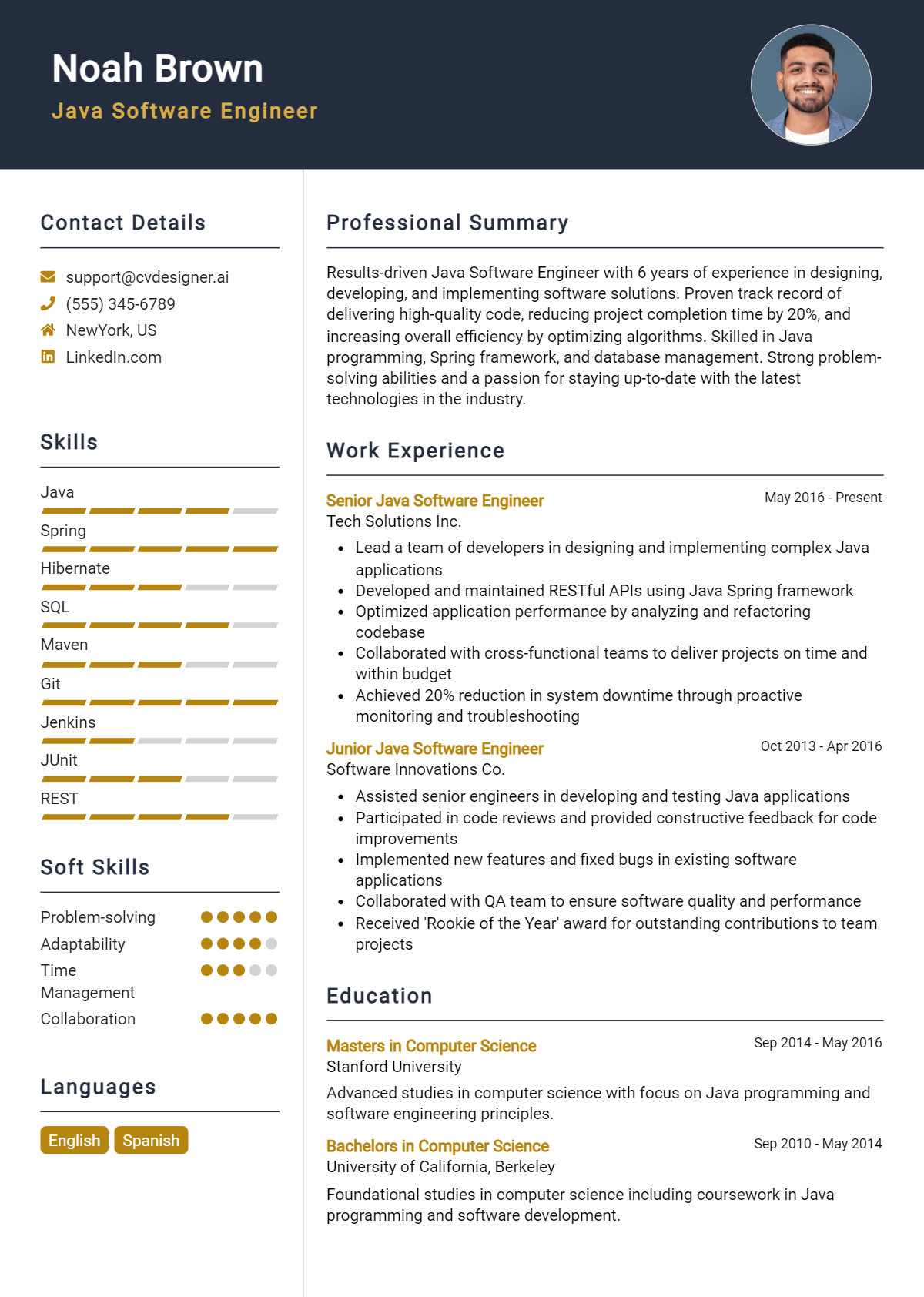 12 Java Software Engineer Resume Examples And Templates for 2026 Preview