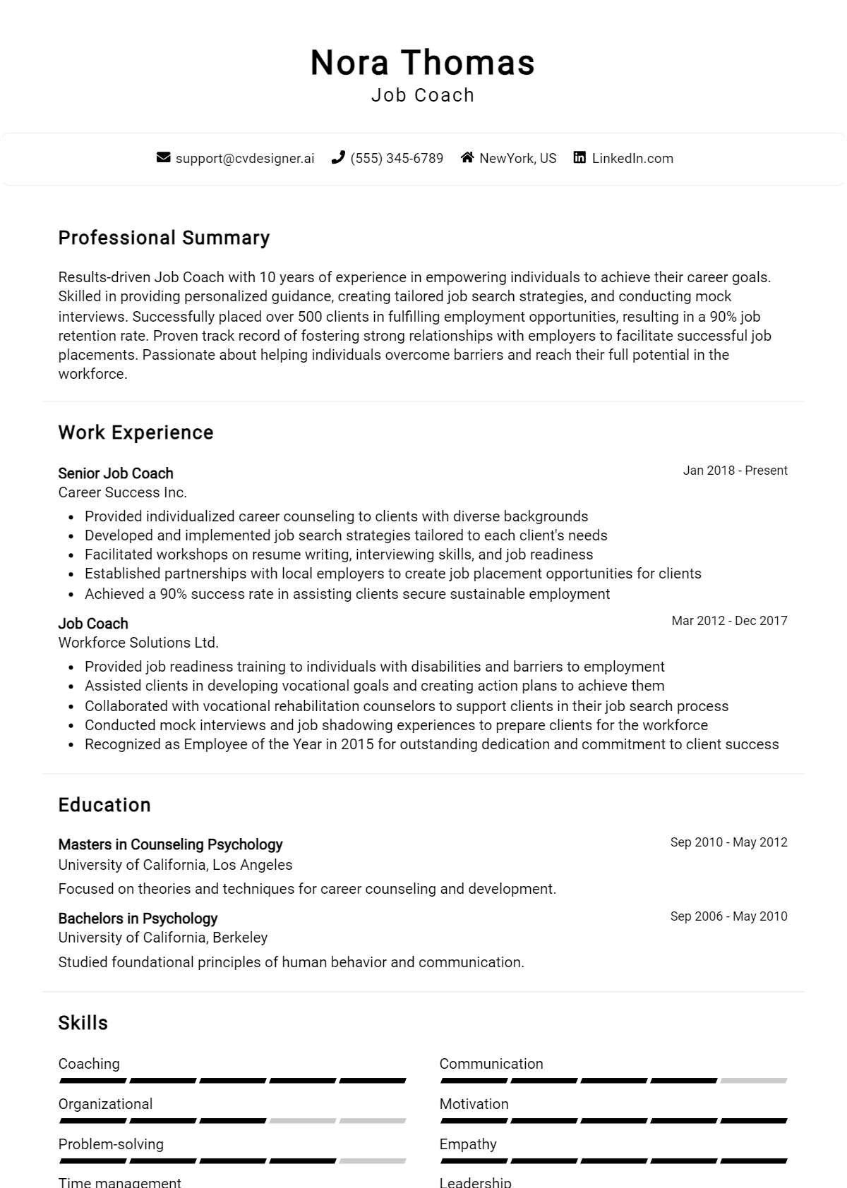 Job Coach Resume Example for 2026: Best Tips & Templates Preview