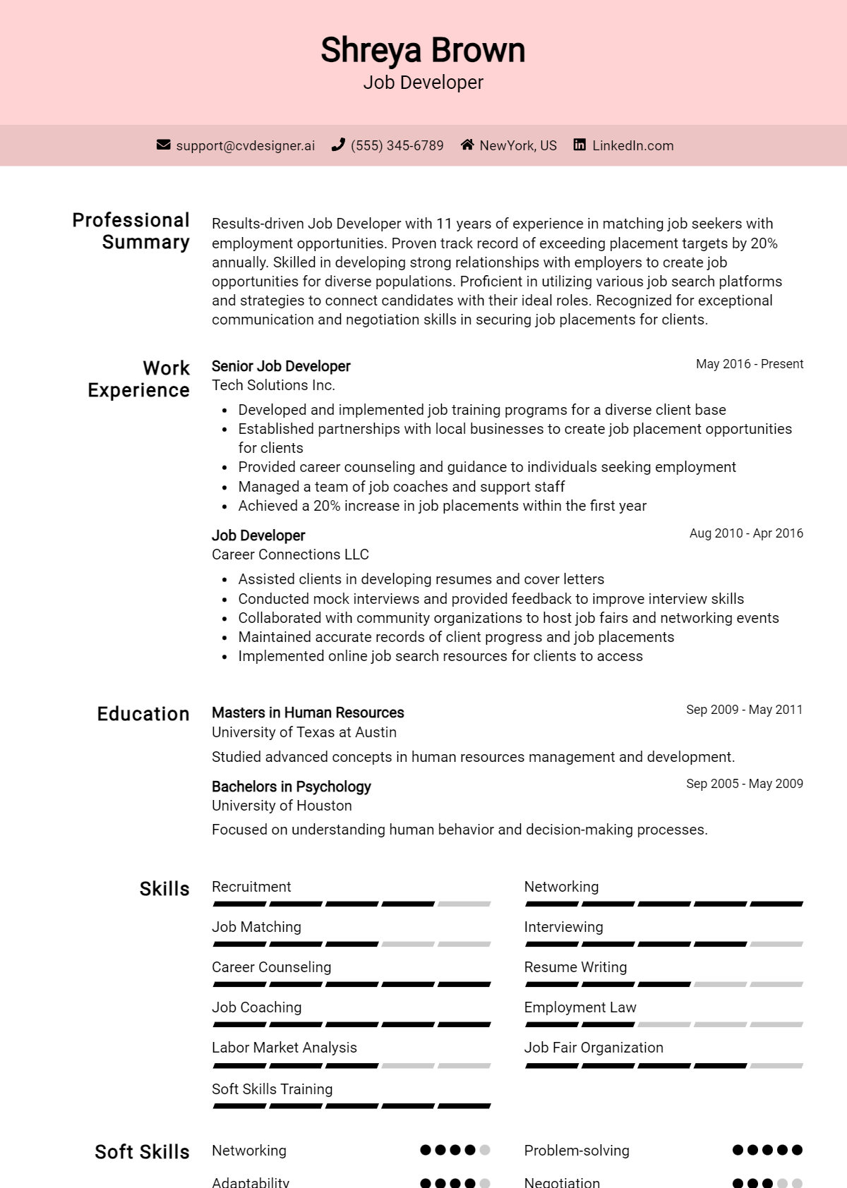 Job Developer Resume Example for 2026: Tips & Templates Preview
