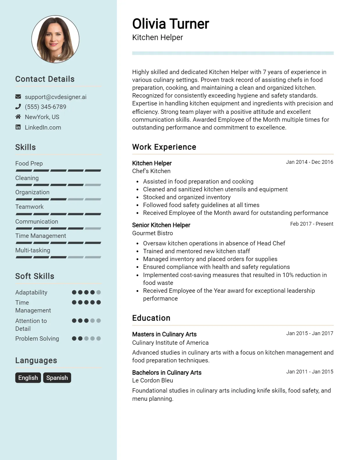 6 Kitchen Helper CV Examples For 2026: Top Tips & Samples Preview