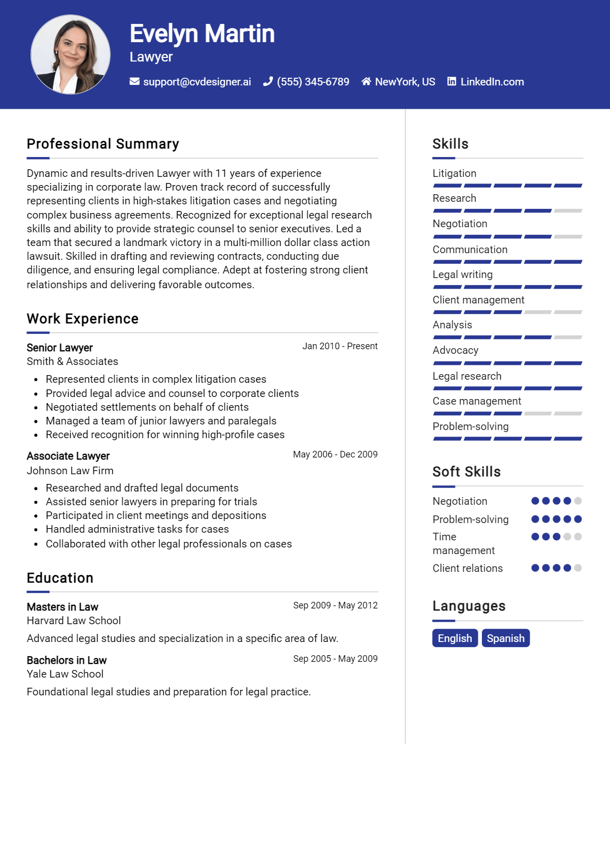 Lawyer Resume Example for 2026: Samples & Best Practices Preview
