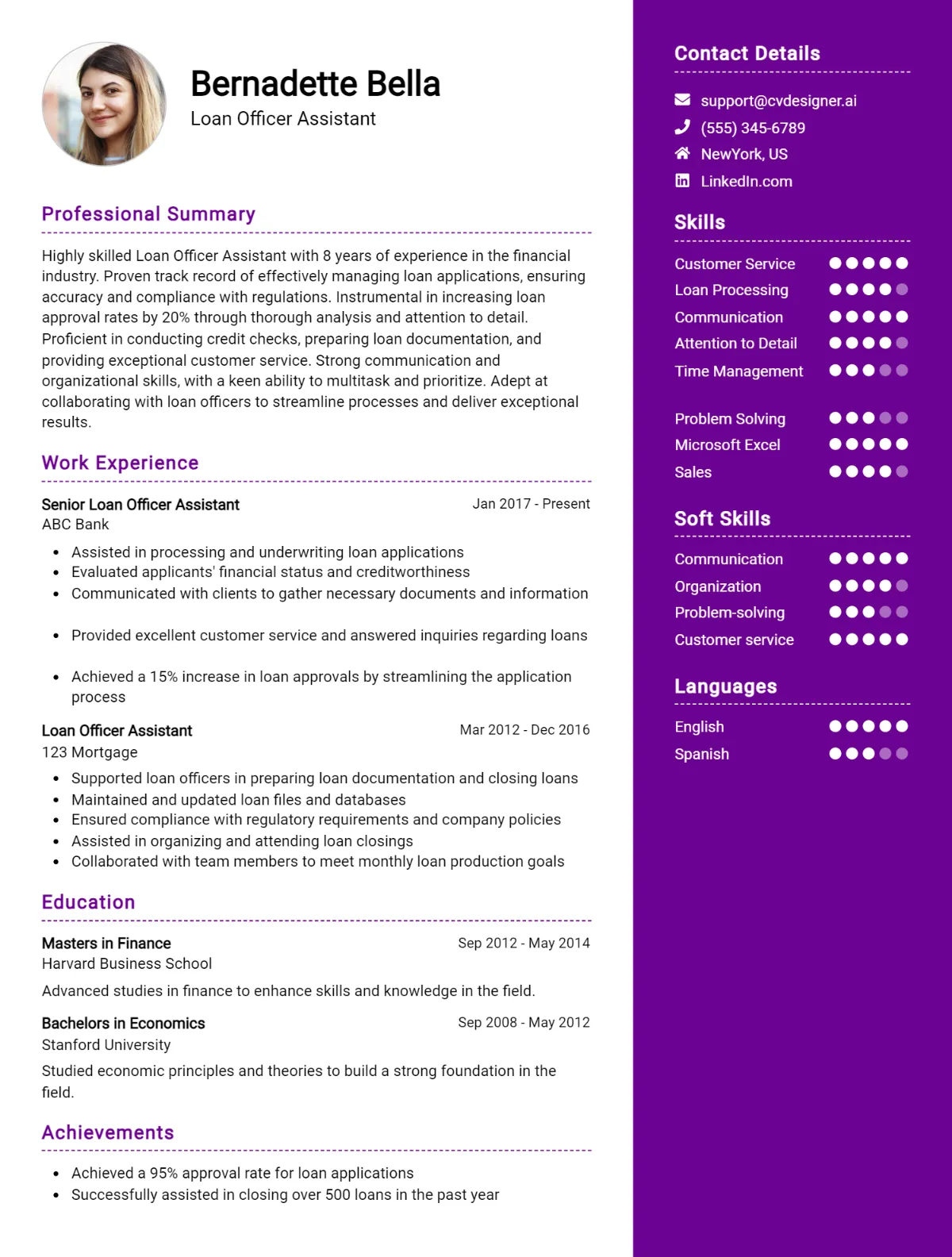 Loan Officer Assistant CV Example For 2026: Proven Tips & Templates Preview
