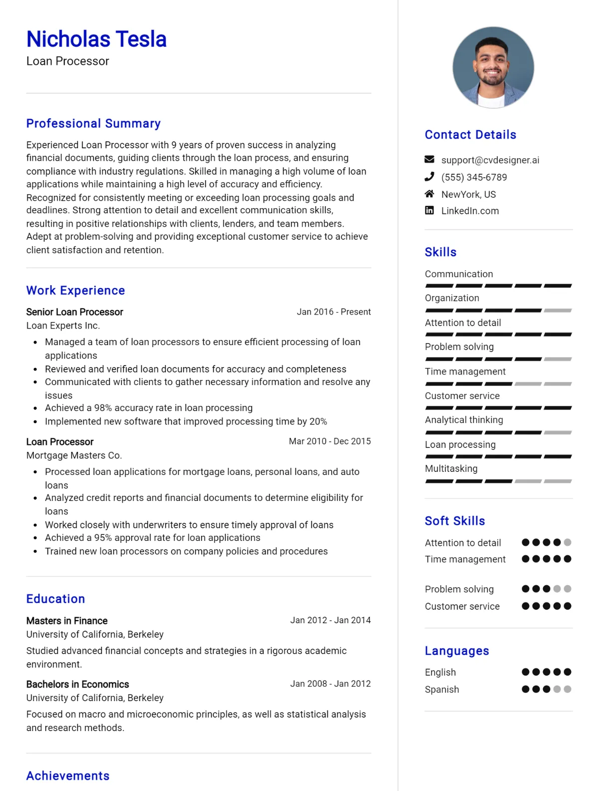 Loan Processor CV Example For 2026: Top Tips & Samples Preview