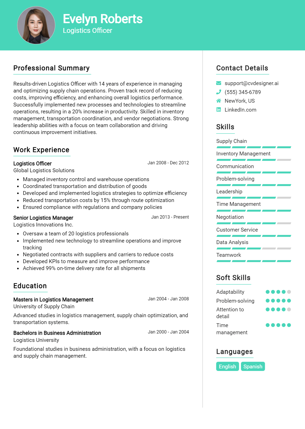 Logistics Officer Resume Example for 2026: Tips & Templates Preview