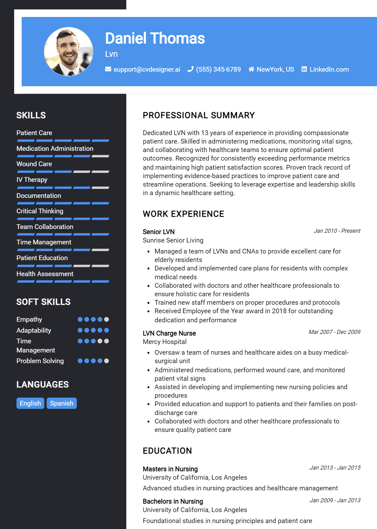 LVN Resume Example for 2026: How to Craft a Winning CV Preview