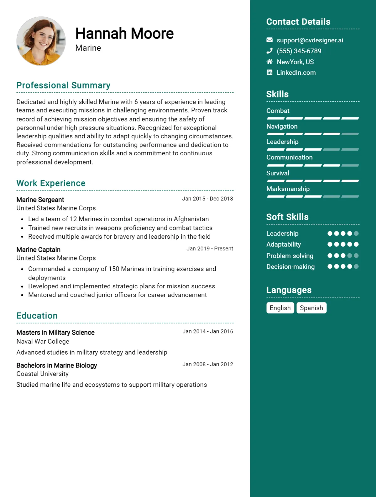 Marine CV Example For 2026: Expert Tips & Templates Preview