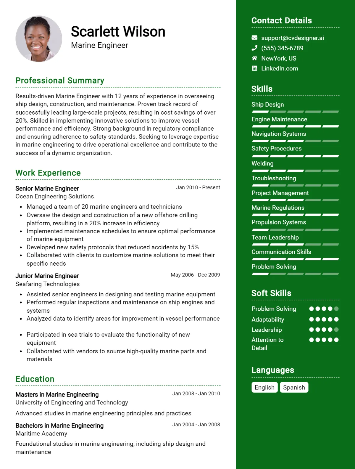 Marine Engineer CV Example For 2026: Top Tips & Samples Preview