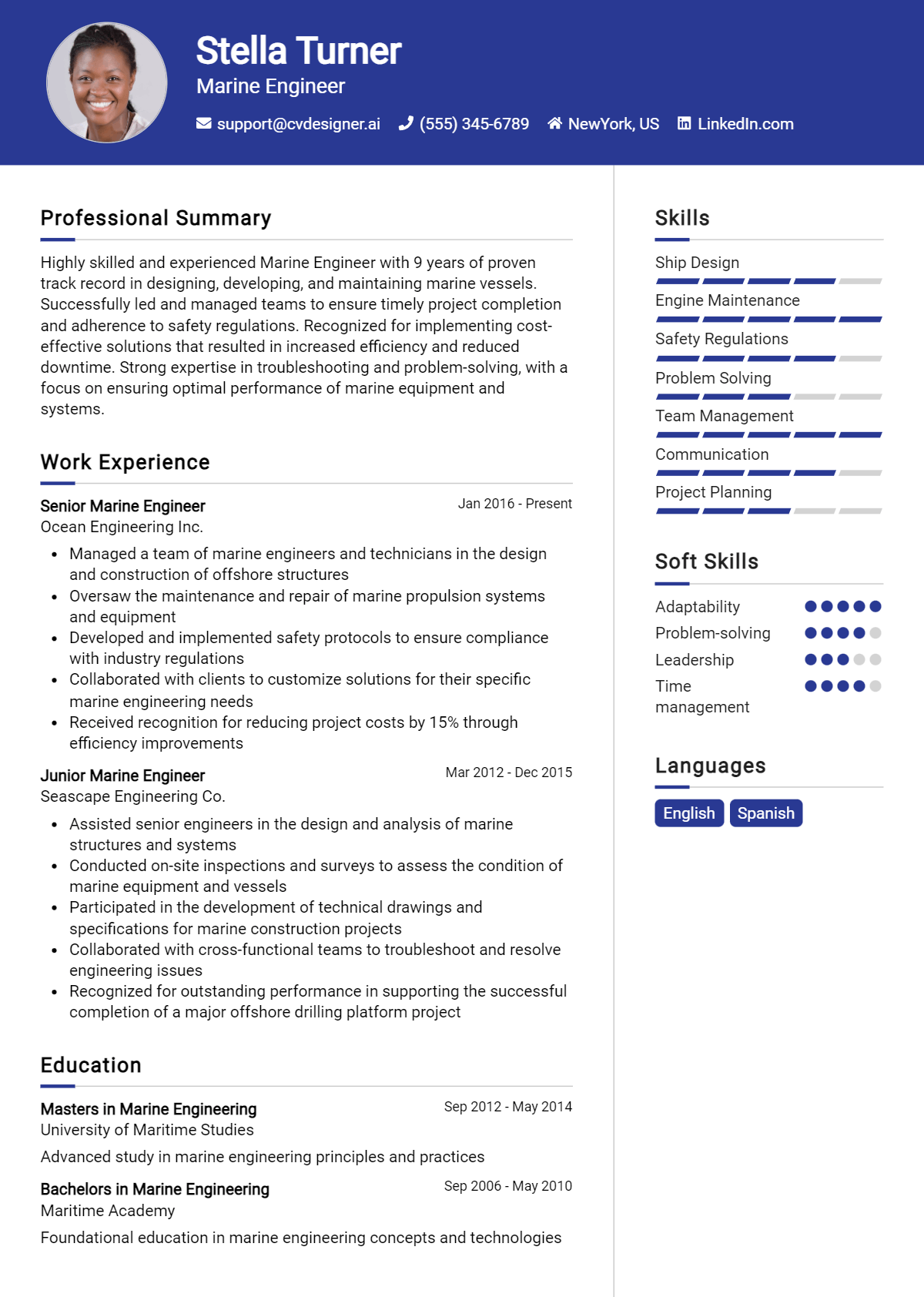 Marine Engineer Resume Example for 2026: Proven Tips & Templates Preview