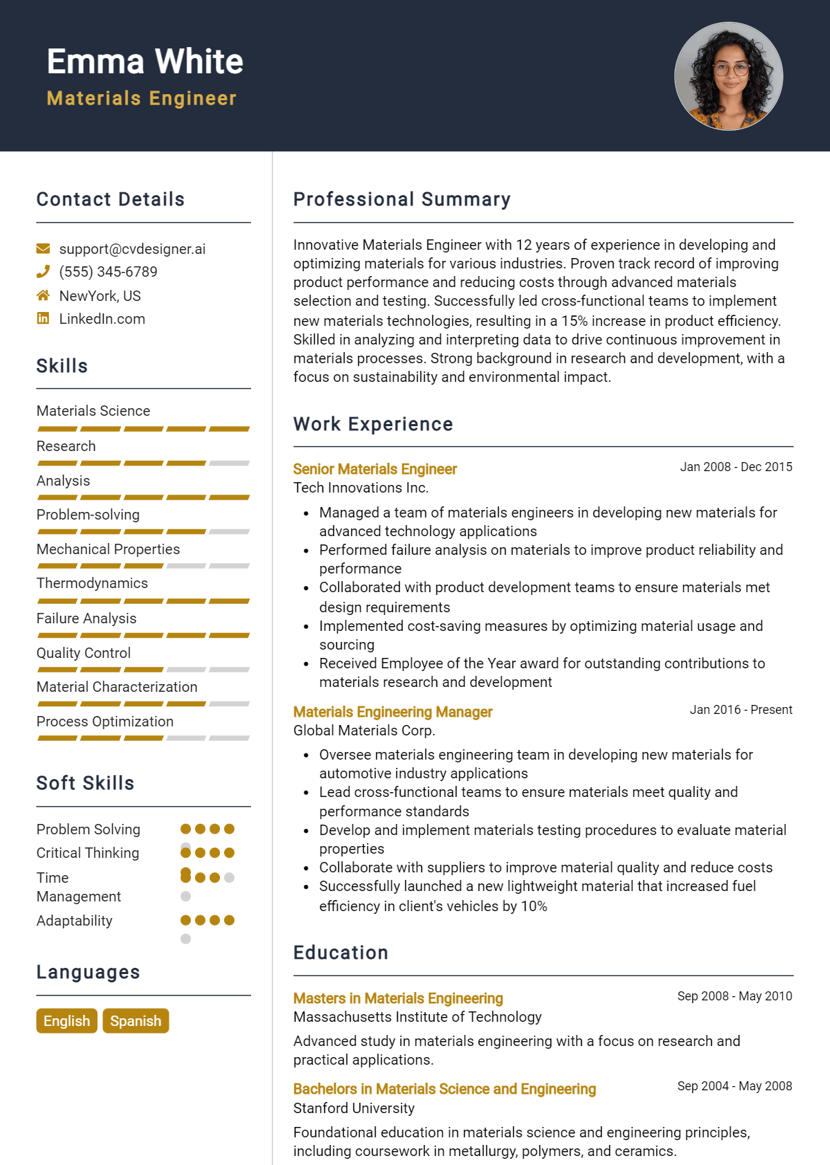 5 Materials Engineer Resume Examples for 2026: Free Downloadable Templates Preview
