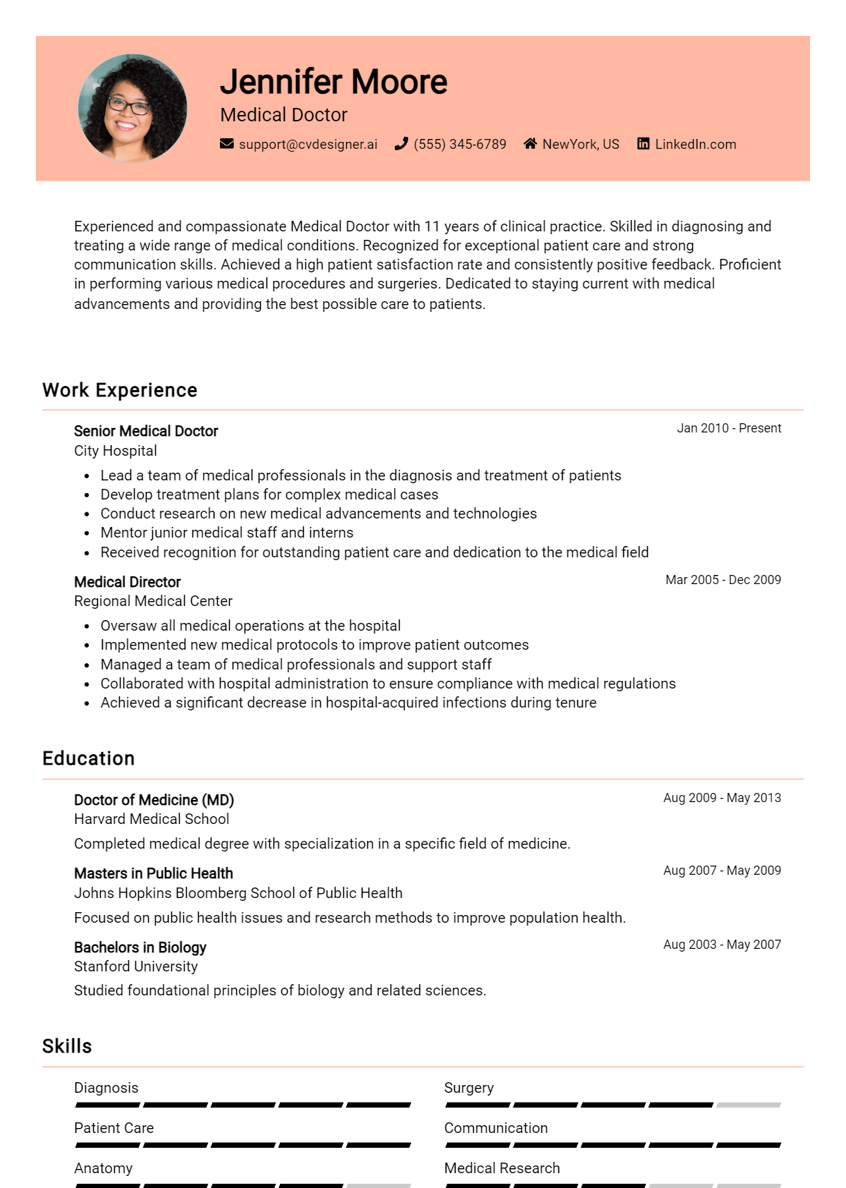 32 Medical Doctor Resume Examples for 2026: Samples & Best Practices Preview