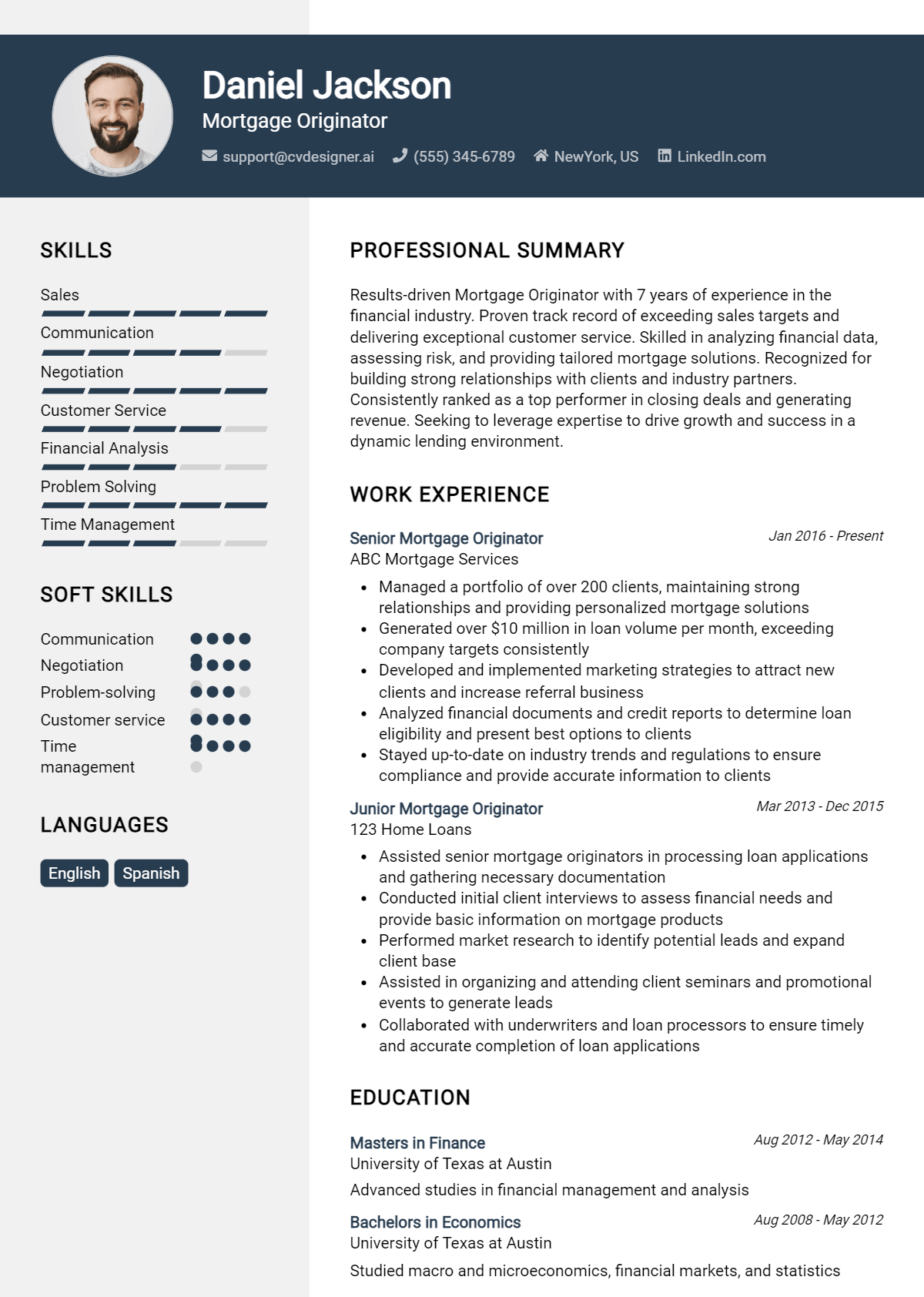 Mortgage Originator Resume Example for 2026: Strategies & Templates Preview