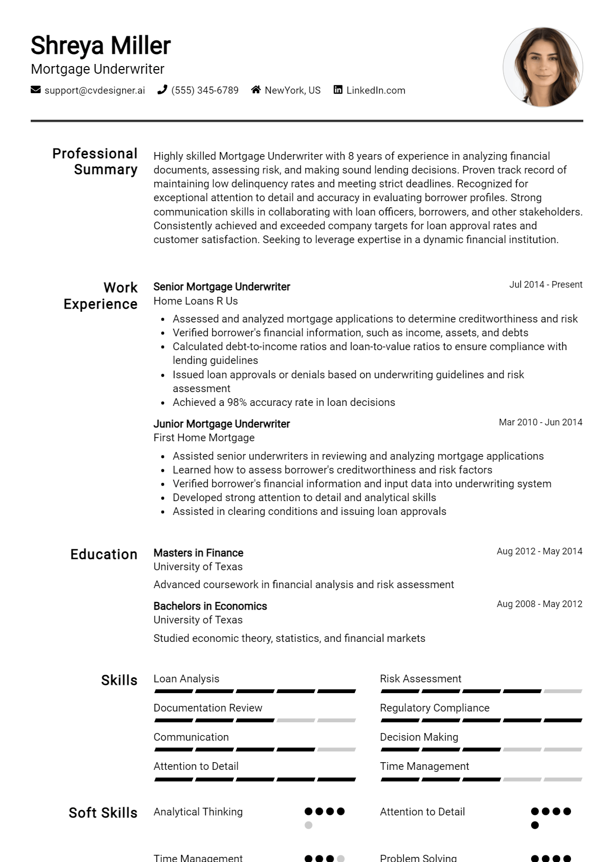 11 Mortgage Underwriter Resume Examples And Templates for 2026 Preview