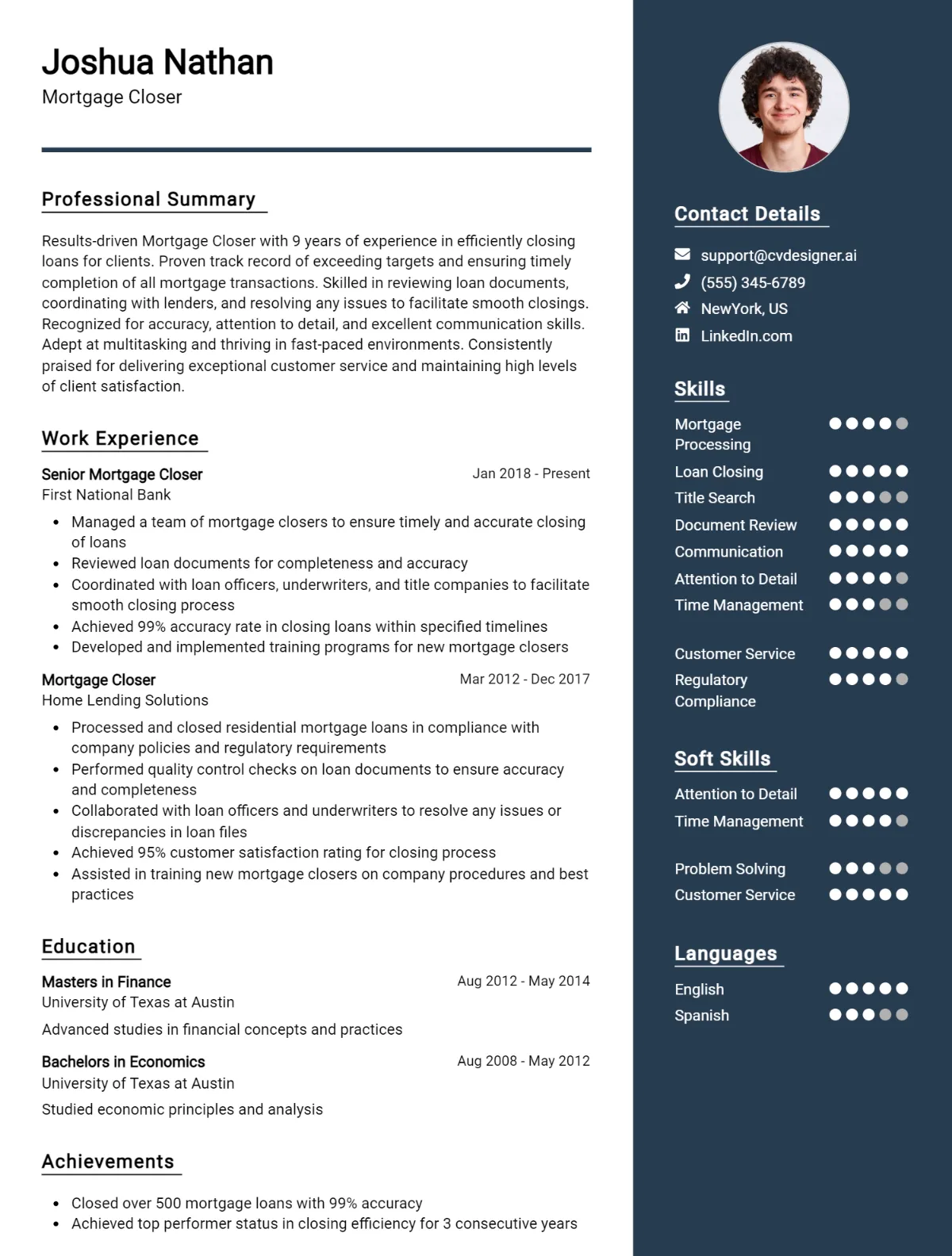 Mortgage Closer CV Example For 2026: Top Tips & Samples Preview