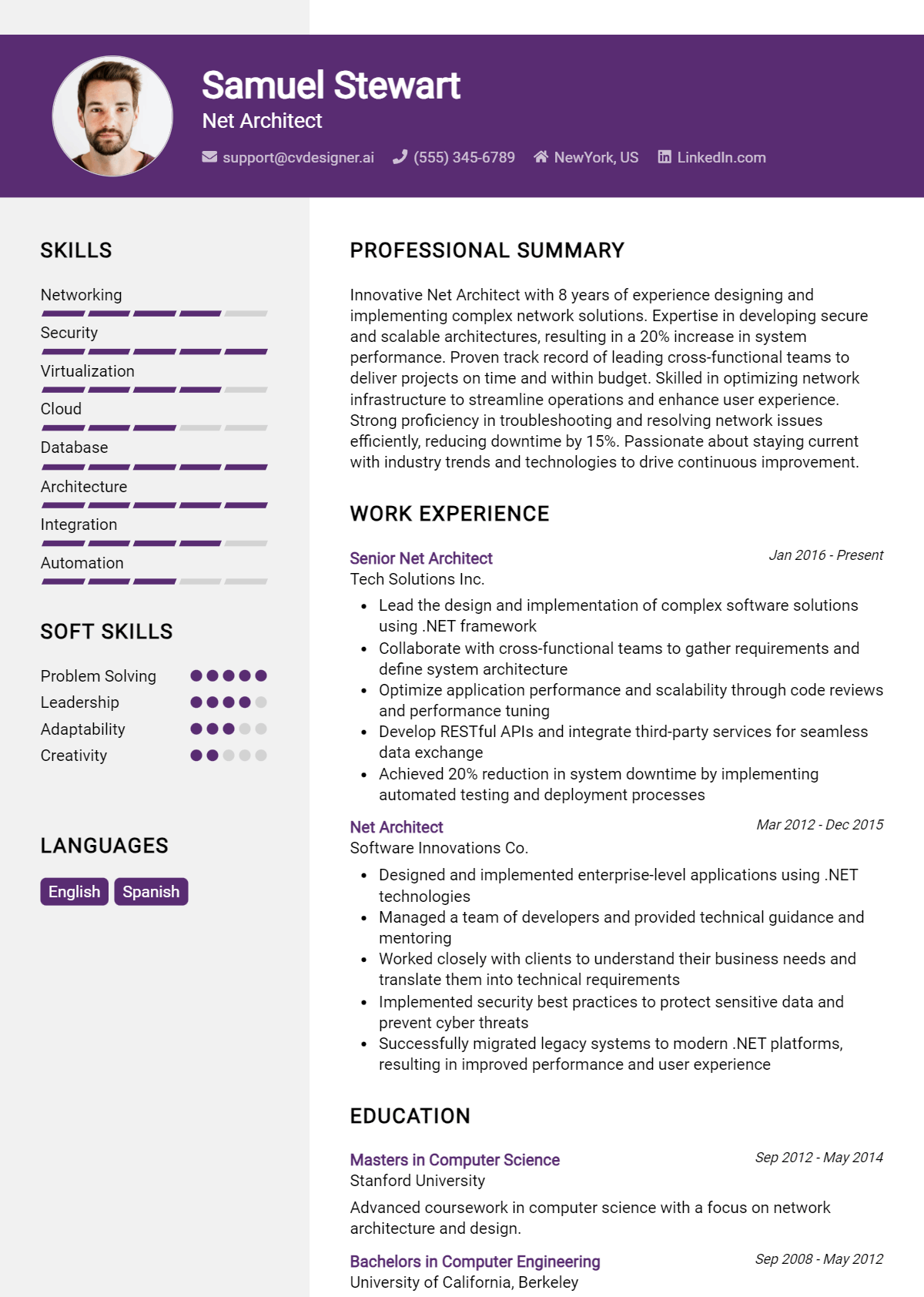 .Net Architect Resume Example for 2026: Best Writing Tips Preview