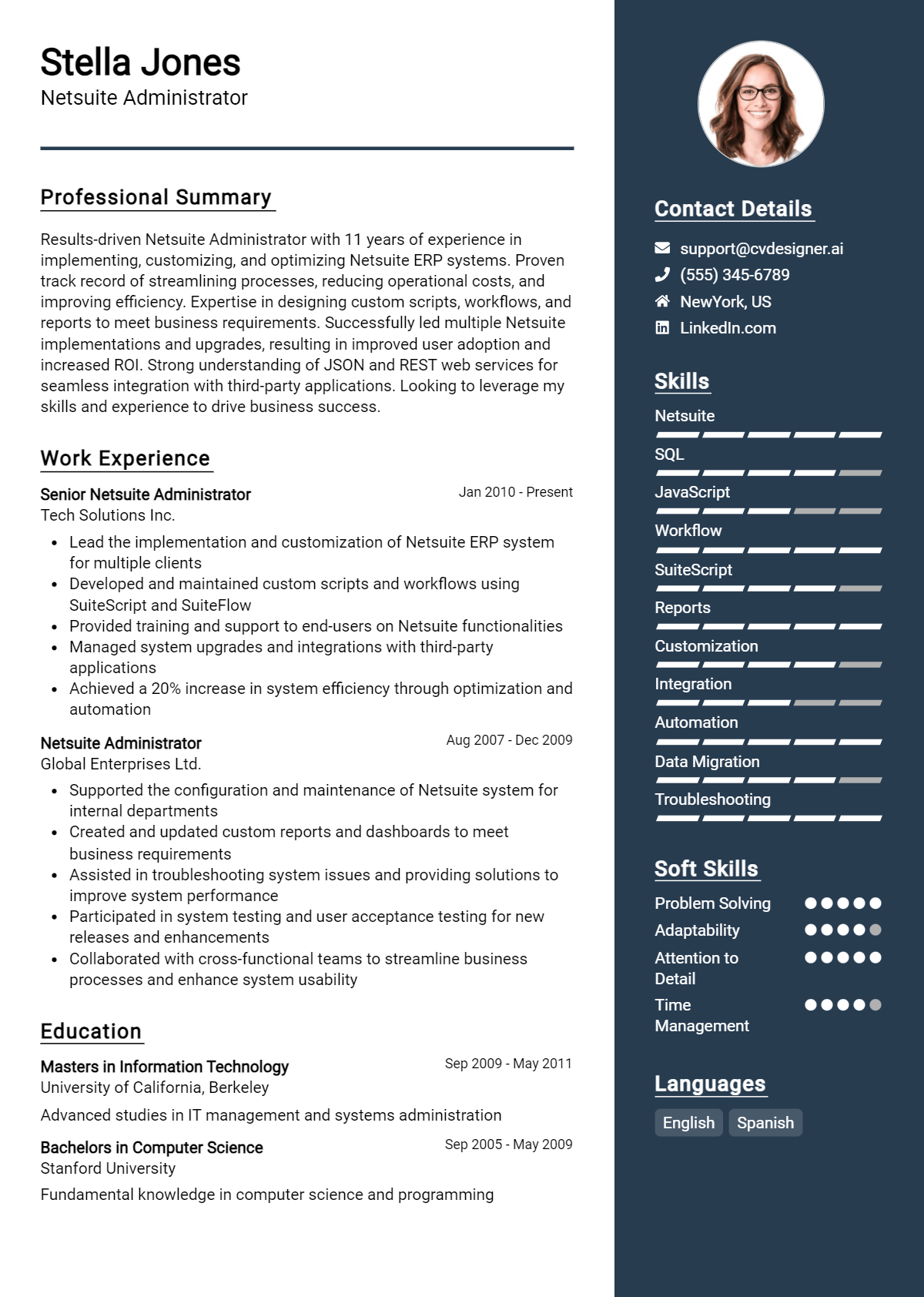 Netsuite Administrator Resume Example for 2026: Expert Tips Preview